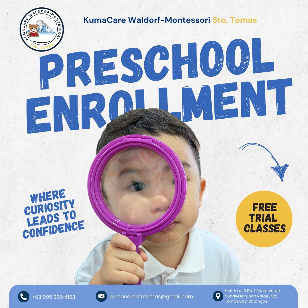 KumaCare Waldessori Sto. Tomas Facebook ad: 𝗔 𝗴𝗲𝗻𝘁𝗹𝗲 𝗳𝗶𝗿𝘀𝘁 𝘀𝗰𝗵𝗼𝗼𝗹…