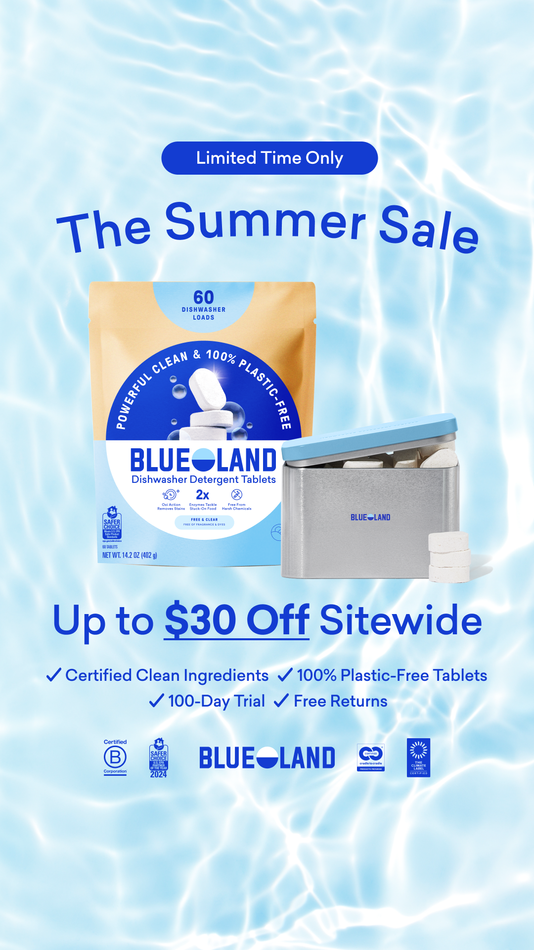Blueland Facebook ad