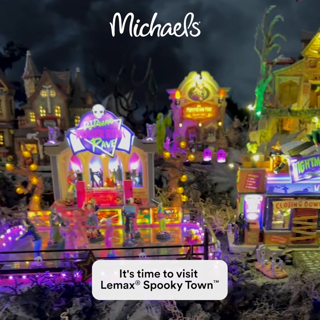 Michaels Stores Facebook ad: New Lemax Spooky Town!