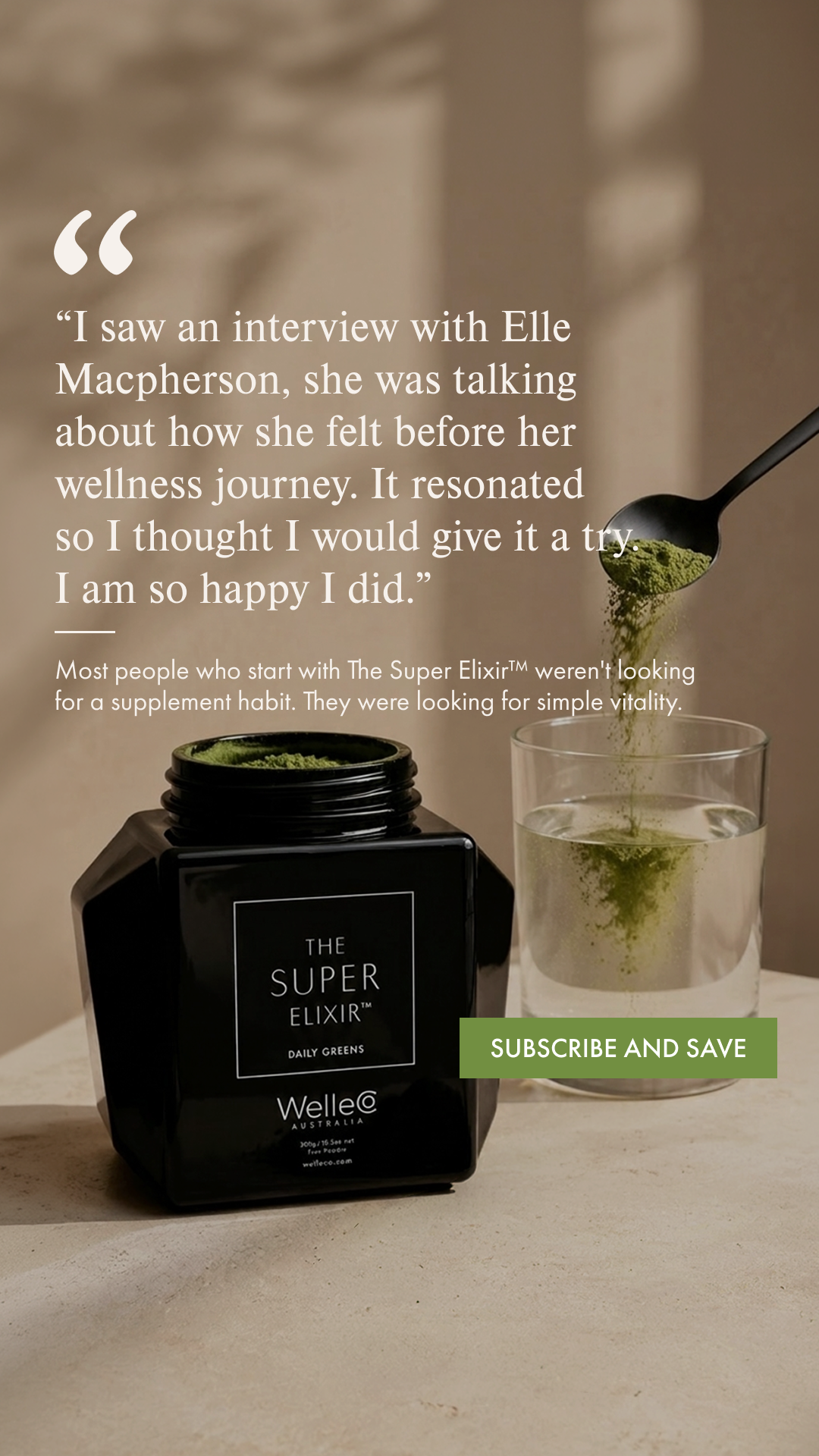 WelleCo Facebook ad