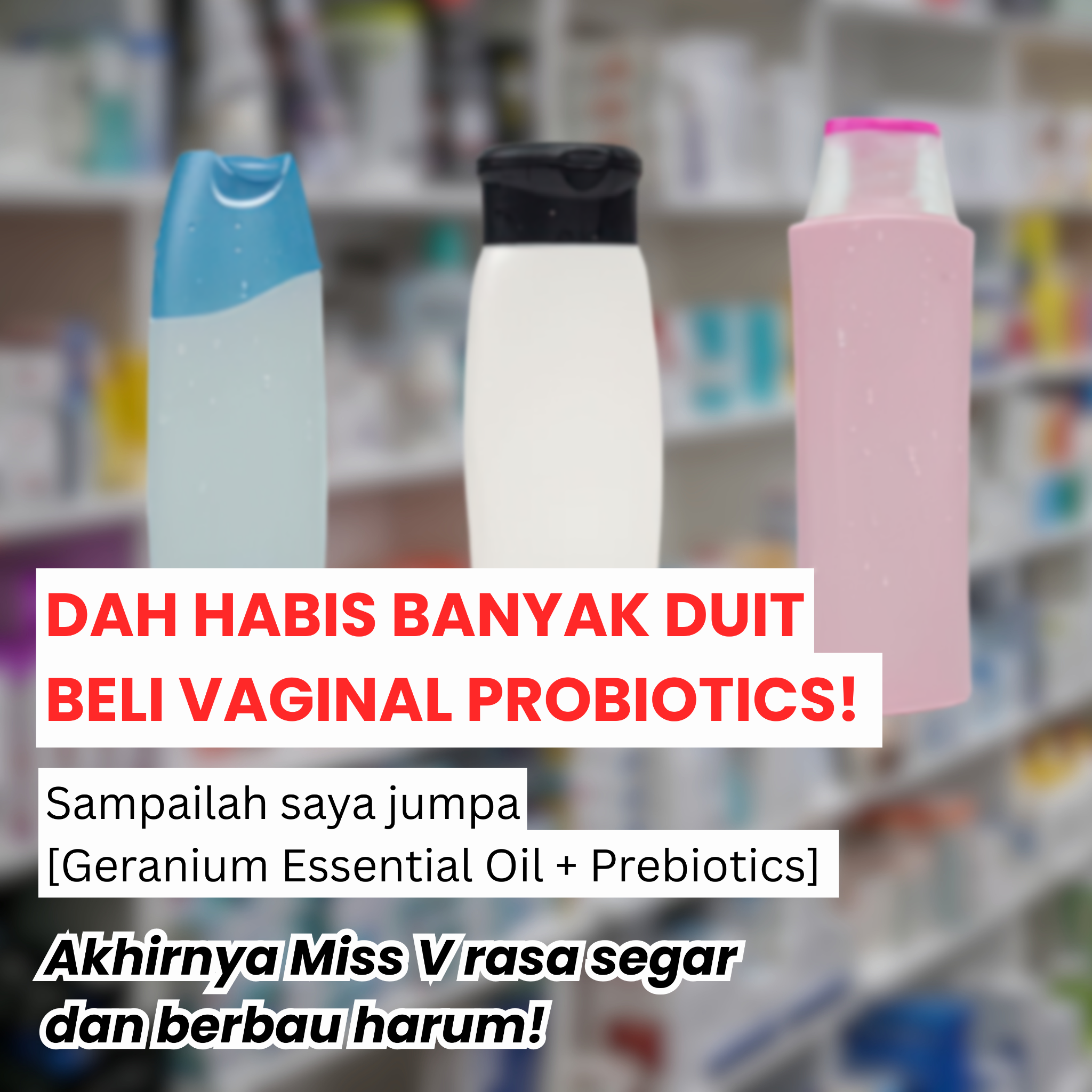 Pure51 - MY Facebook ad: Cara paling senang & cepat utk wangian Miss V!