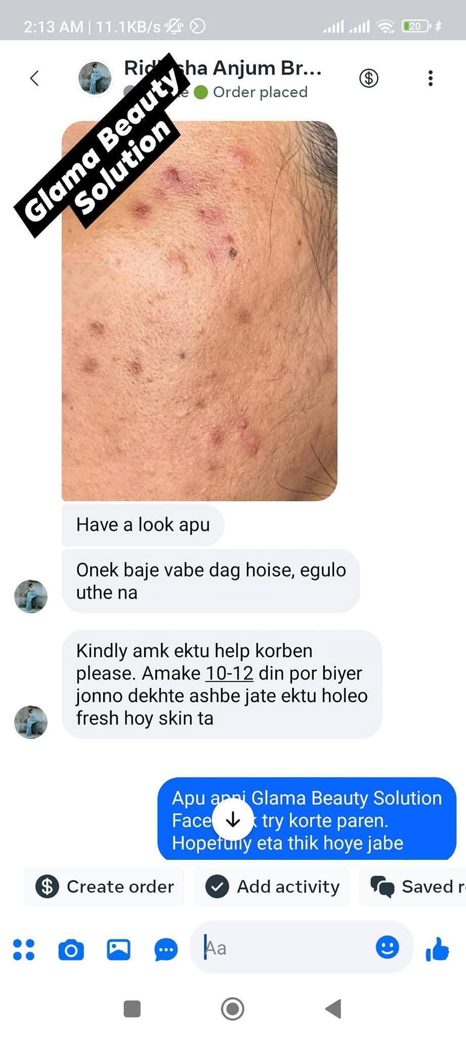 Glama Facebook ad