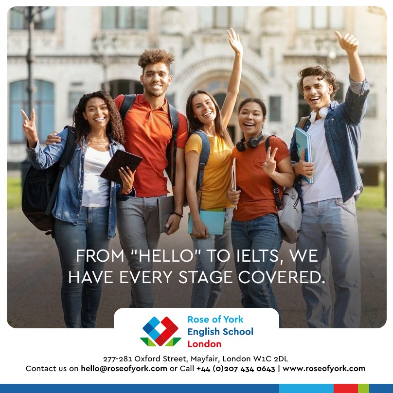 Rose of York Facebook ad: Invest in yourself, invest in English.