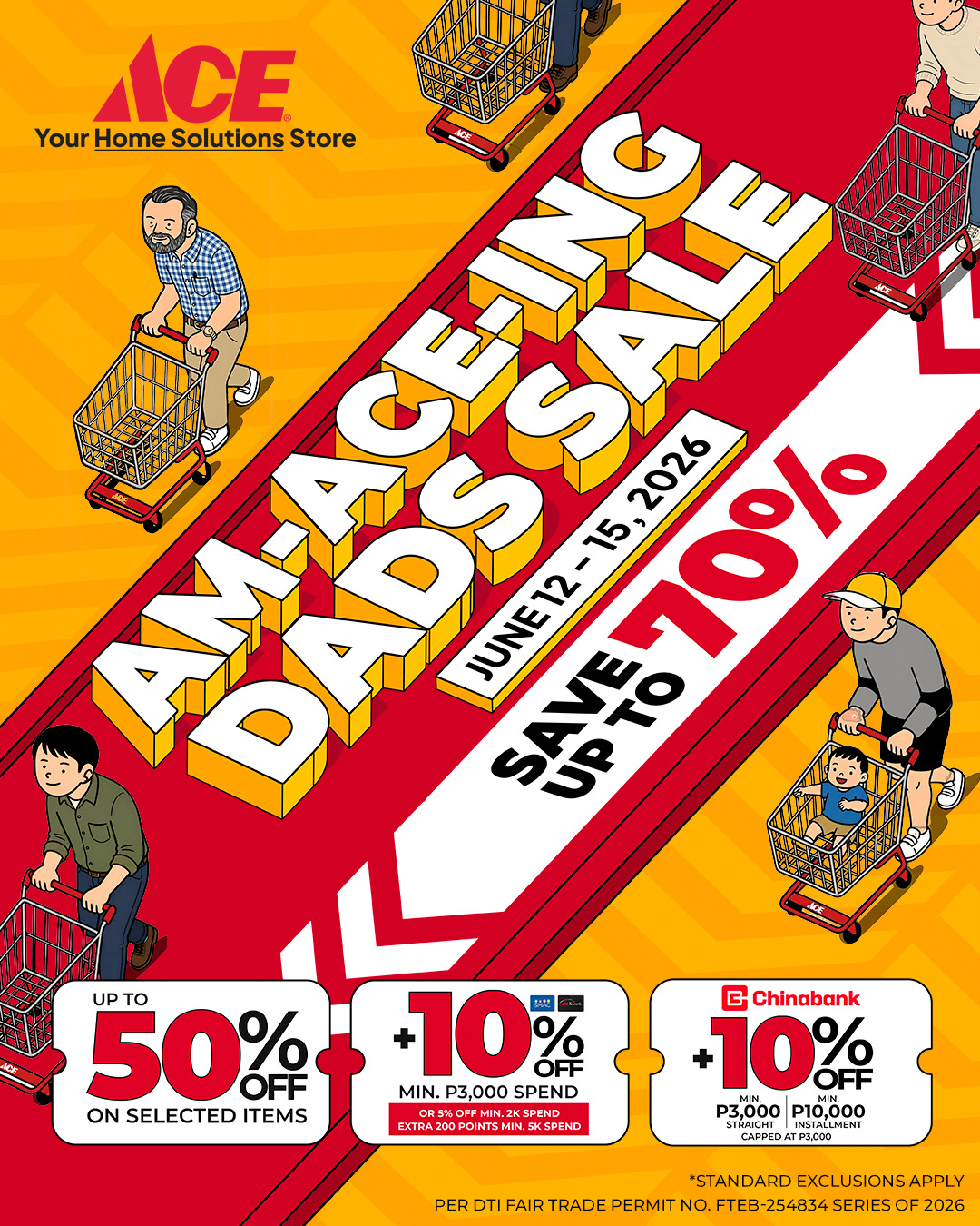 ACE Hardware Philippines Facebook ad: AM-ACE-ING DADS SALE!