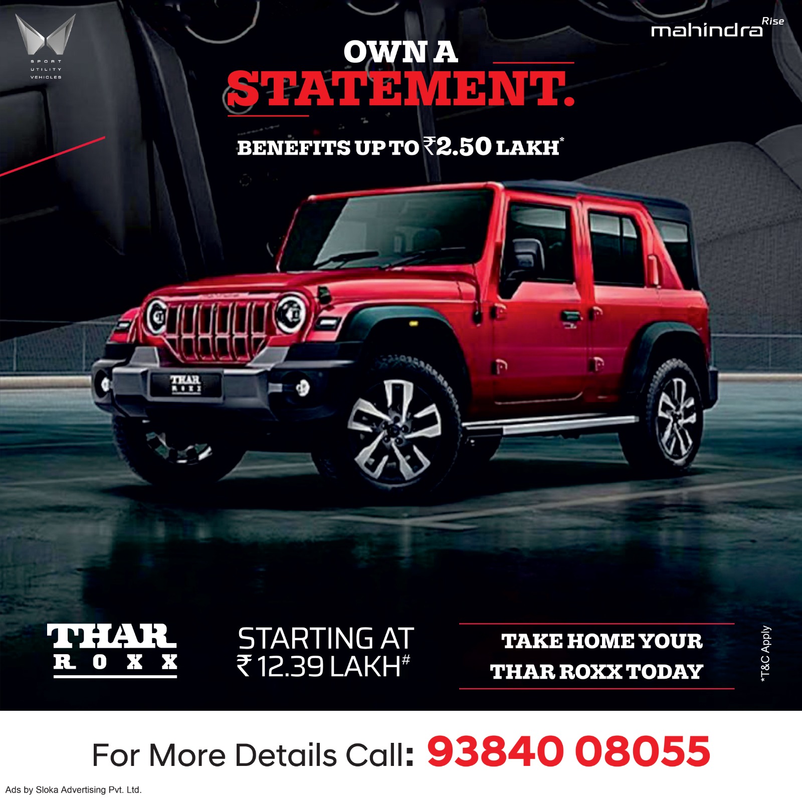 Sloka Advertising Facebook ad: The SUV That Speaks Before You Do