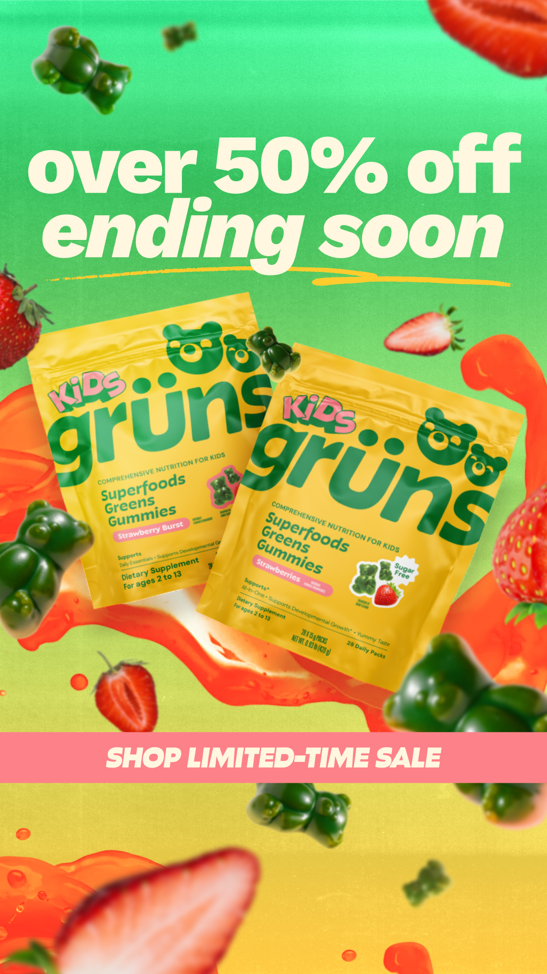 Grüns Kids Facebook ad
