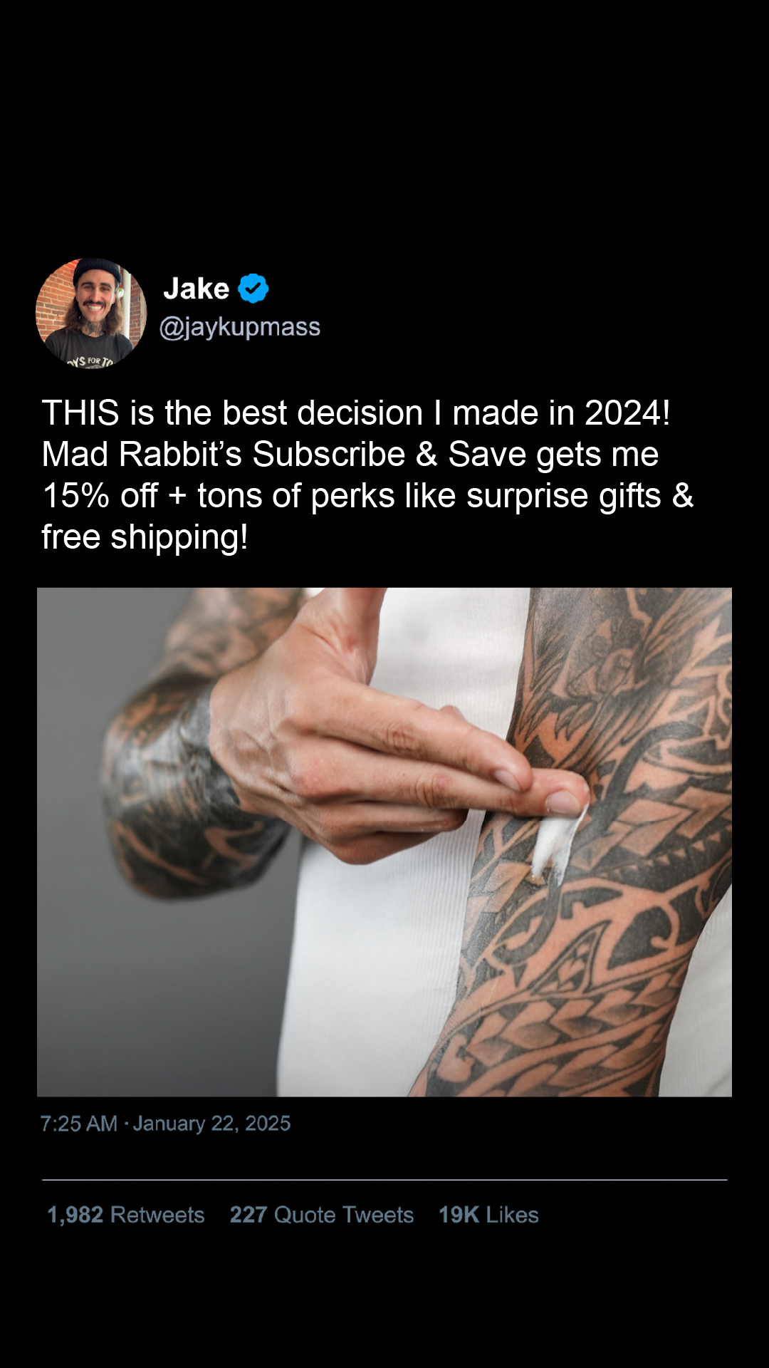 Mad Rabbit Tattoo Facebook ad
