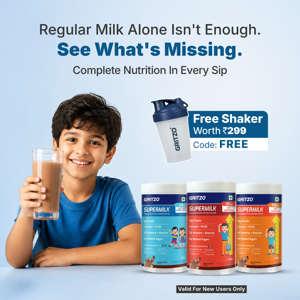 Gritzo - Personalized Nutrition For Your Child Facebook ad from Aug 7, 2026