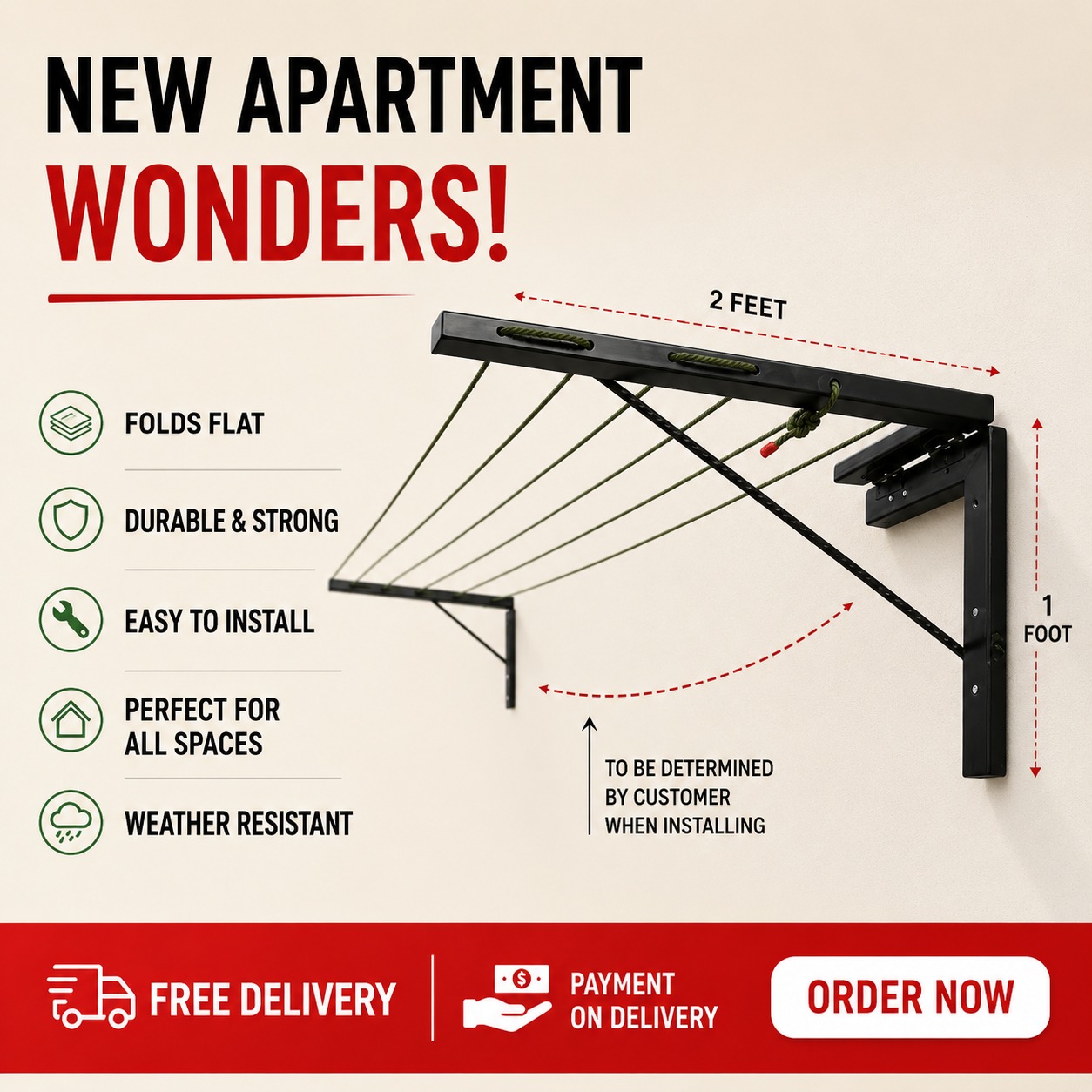 Dvon's Wares Facebook ad: Dry Clothes in a Snap