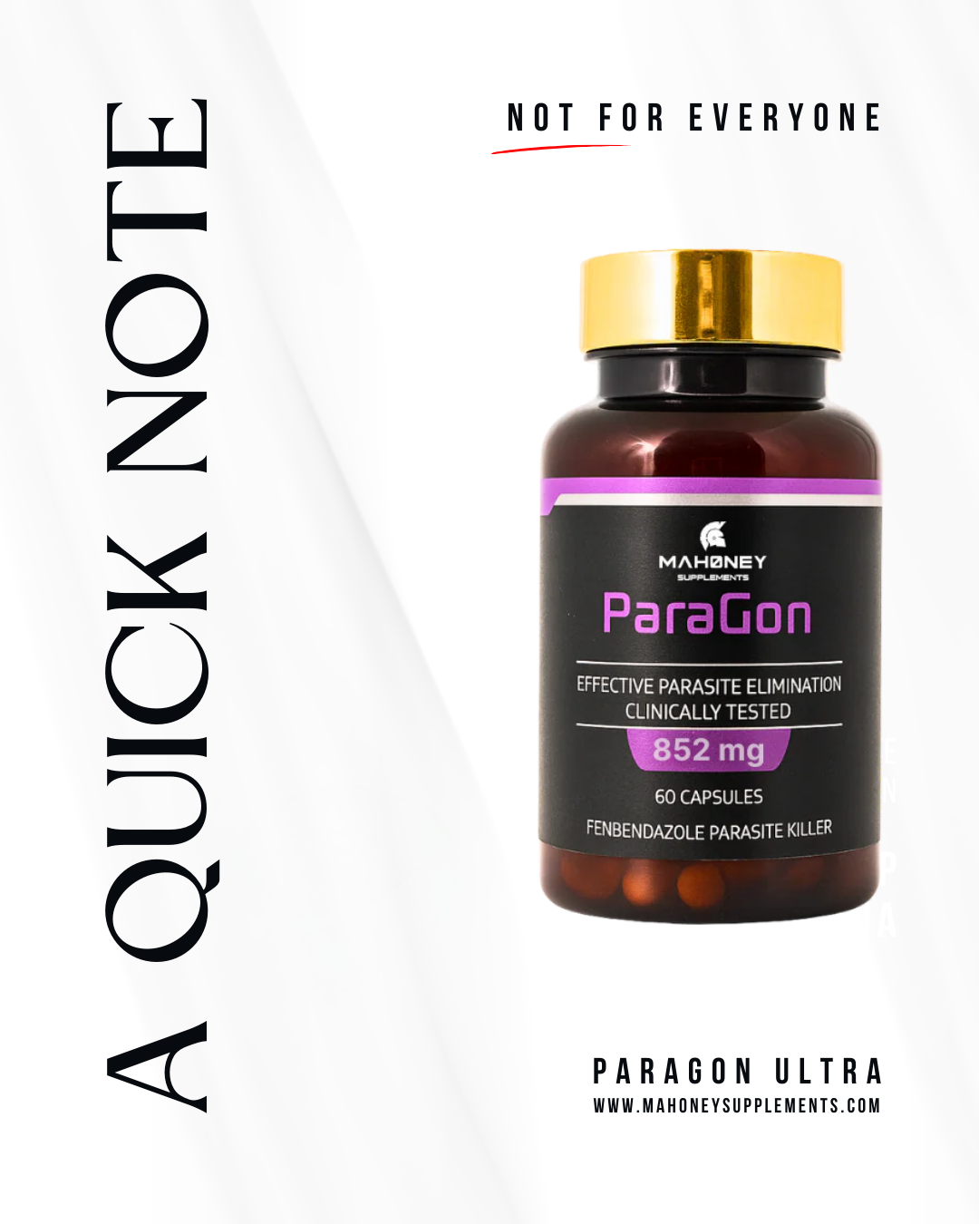 Mahoney Supplements Facebook ad