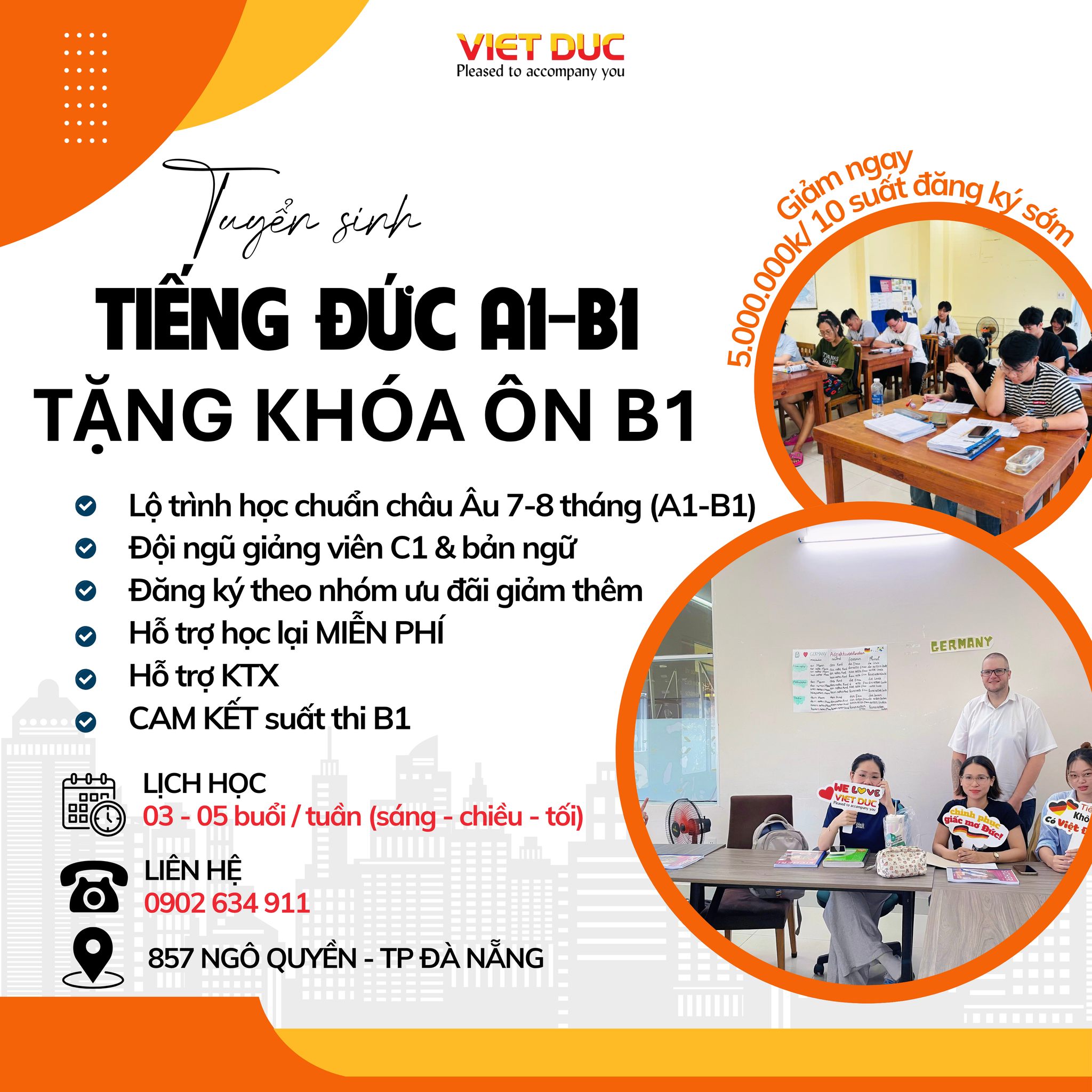 Trung tâm Tiếng Đức - Du học Đức Đà Nẵng Facebook ad: KHÓA HỌC TIẾNG ĐỨC TOÀN DIỆN - TẶNG…