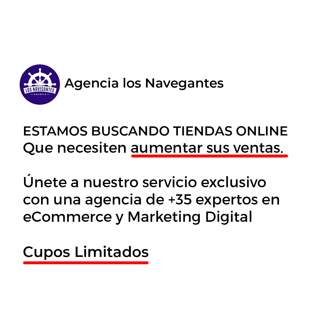 Agencia Los Navegantes Facebook ad: AUMENTAR LAS VENTAS ONLINE ¿Es lo que tu…