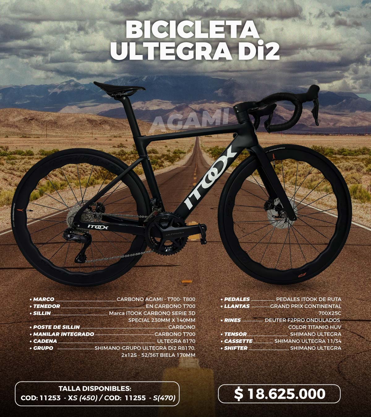 Itookbike Facebook ad: Bicicleta Carbono Ultegra Di2