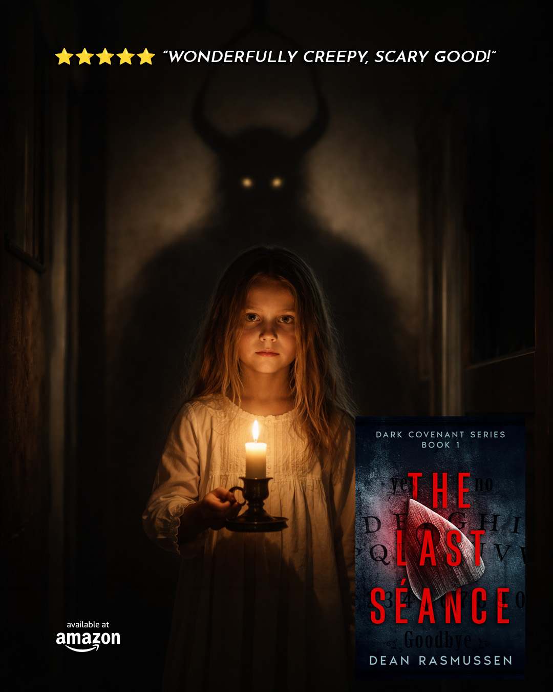 Dean Rasmussen Author Facebook ad: Start the series now on Amazon for only.99¢!