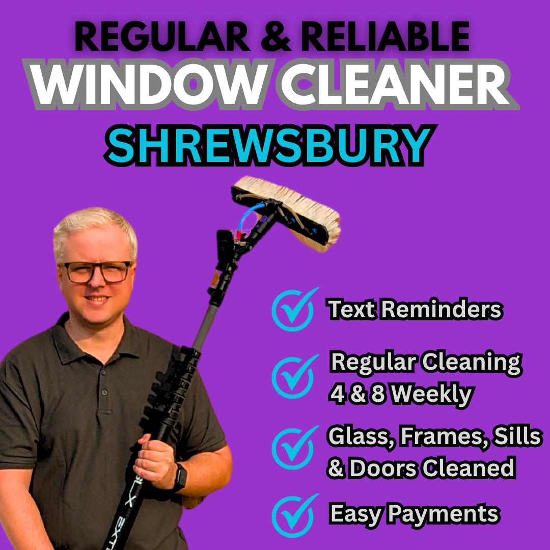 Regular Window Cleaning Shrewsbury Facebook ad: Click to Get Your Quote