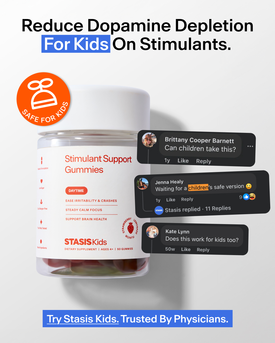 Stasis Kids Facebook ad