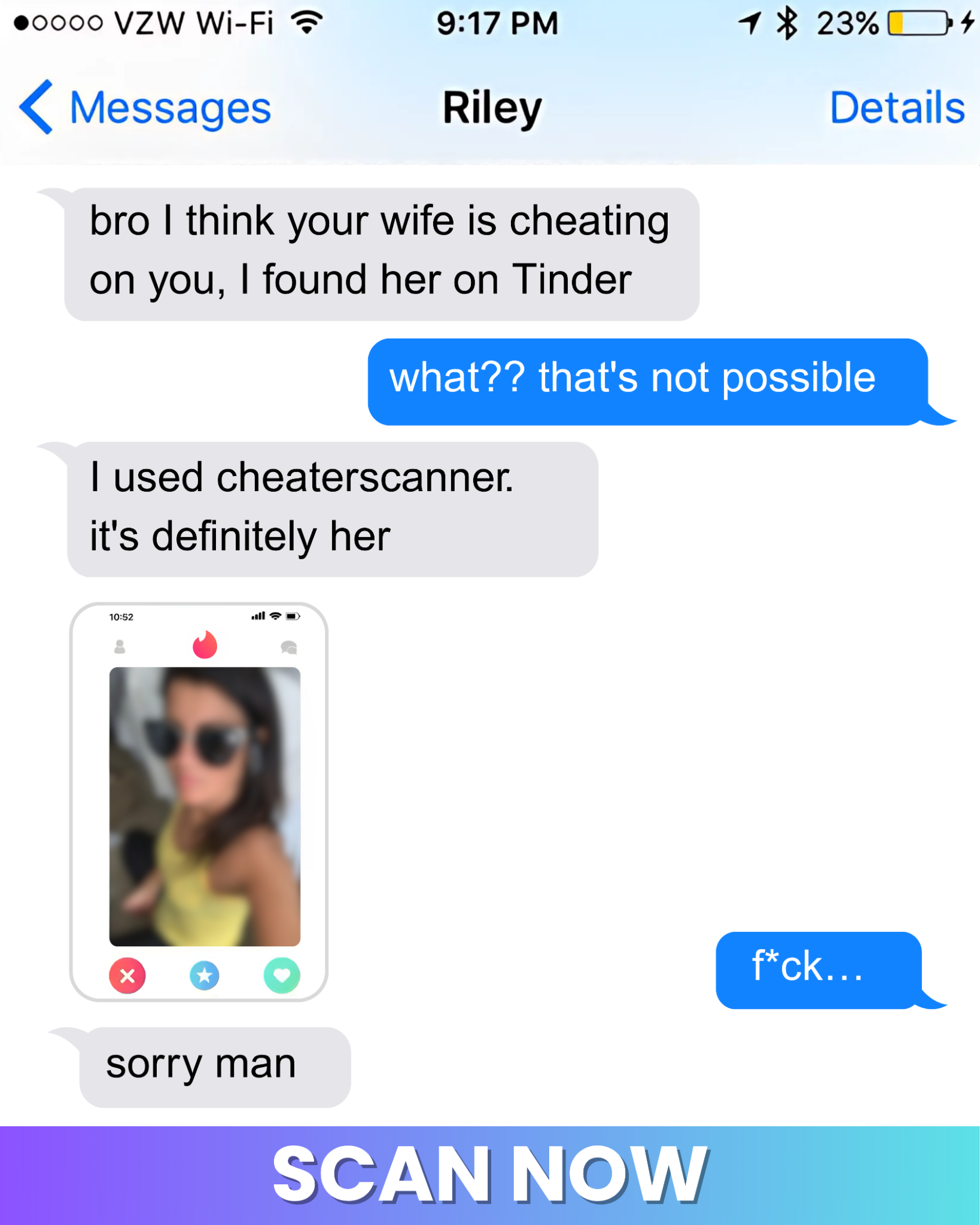 Is she cheating? Facebook ad: Uncover the truth with AI