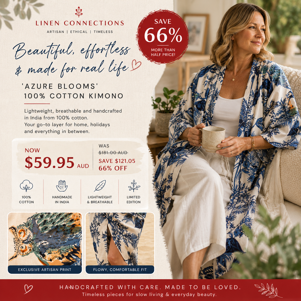 Linen Connections Facebook ad