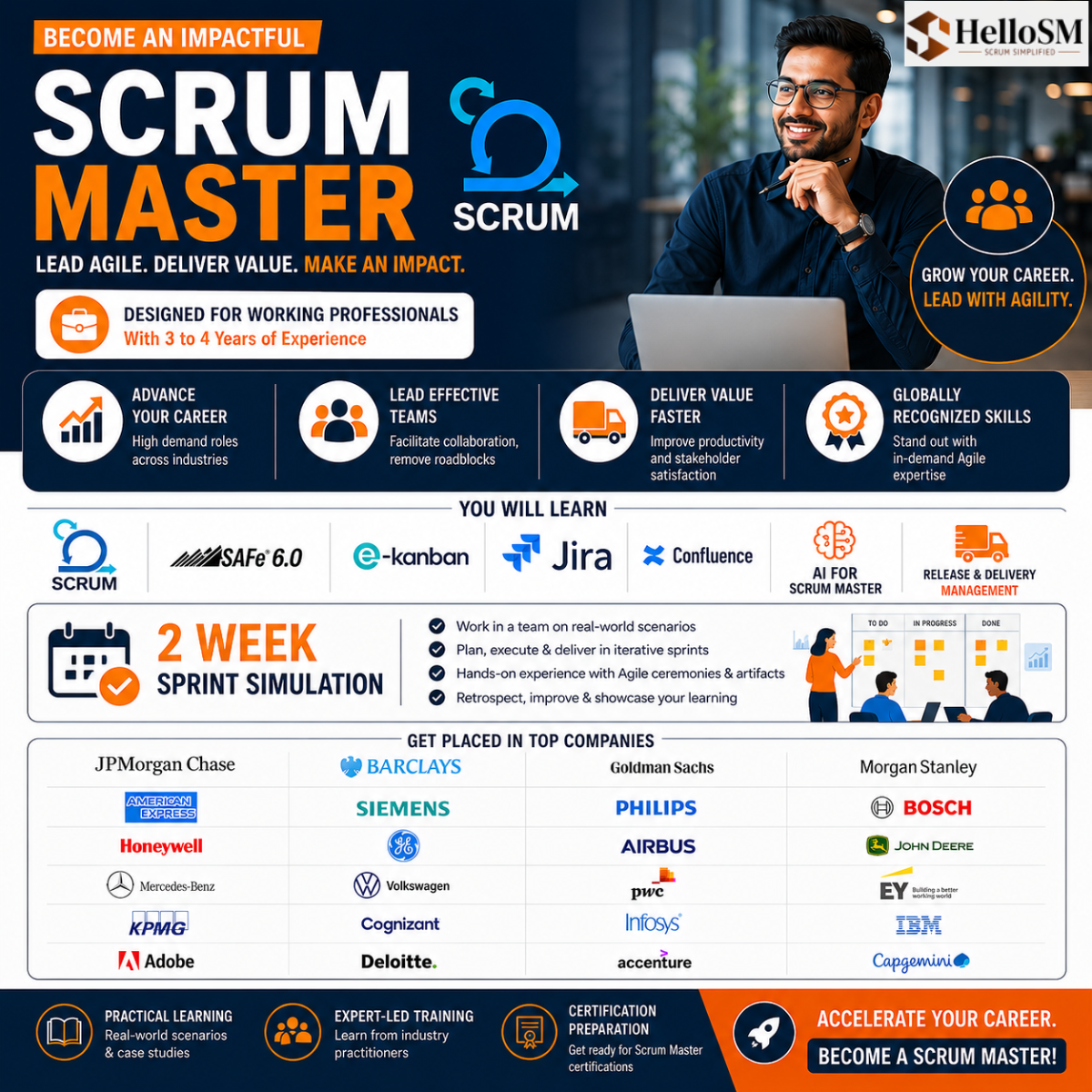 HelloSM Facebook ad: Level Up Your Career! Apply Now!