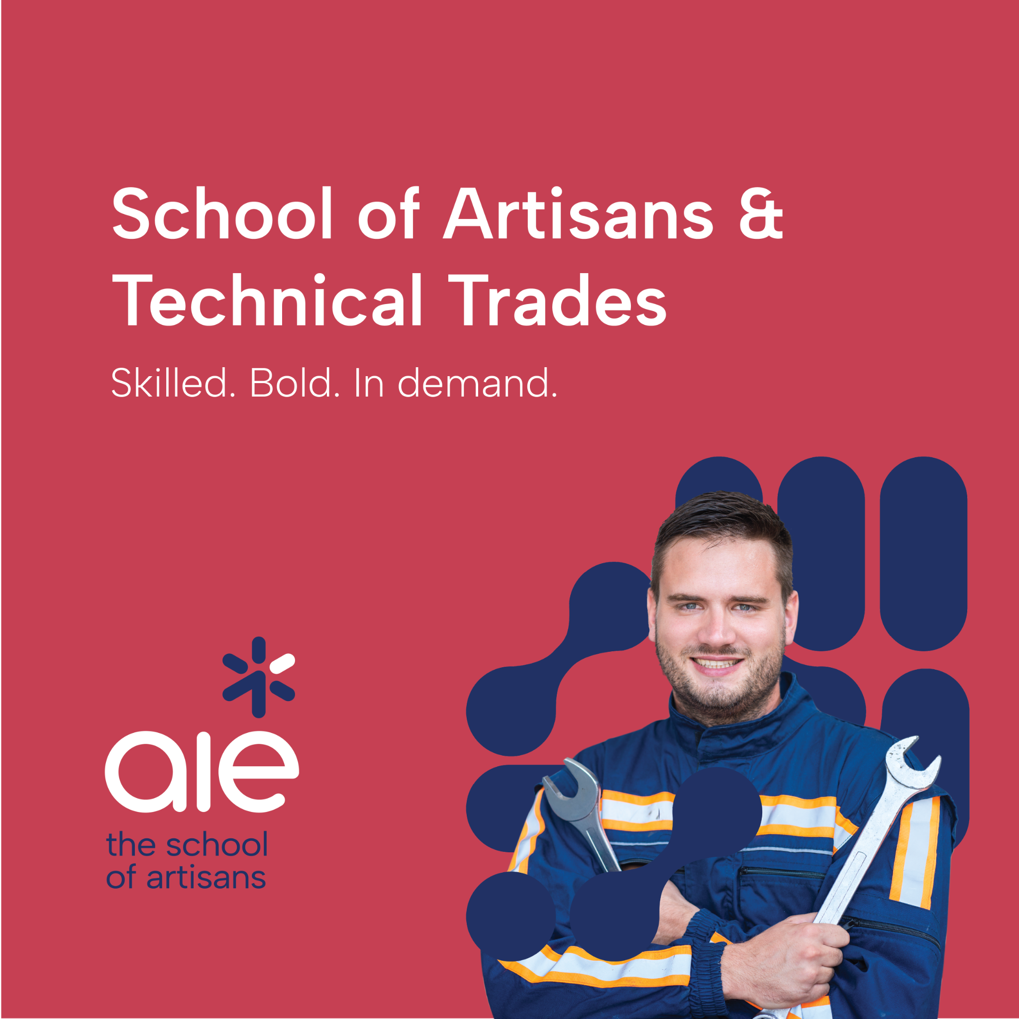AIE, School of Artisans & Technical Trades Facebook ad: Mid-Year Applications for 2026 are now open!