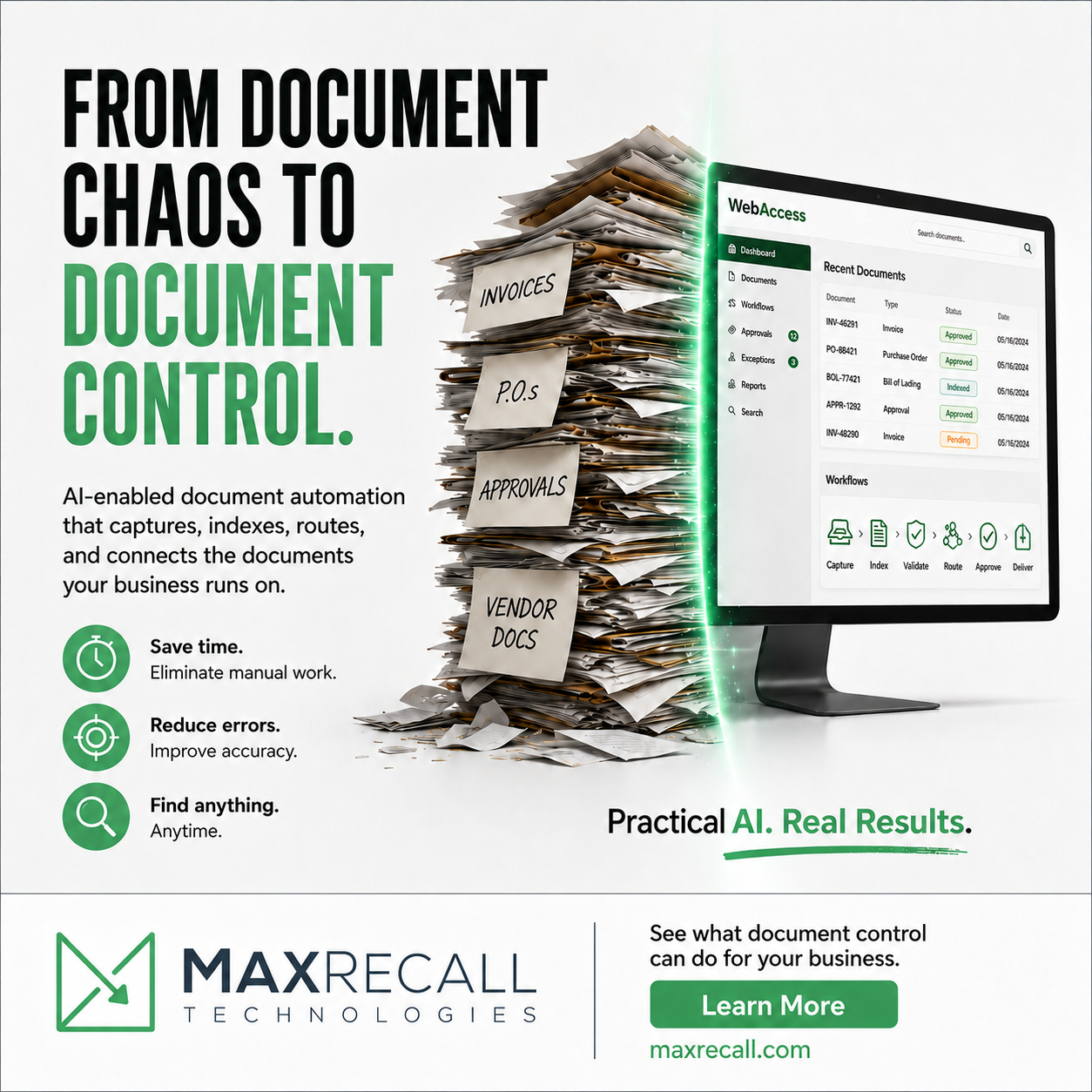MaxRecall Technologies Facebook ad