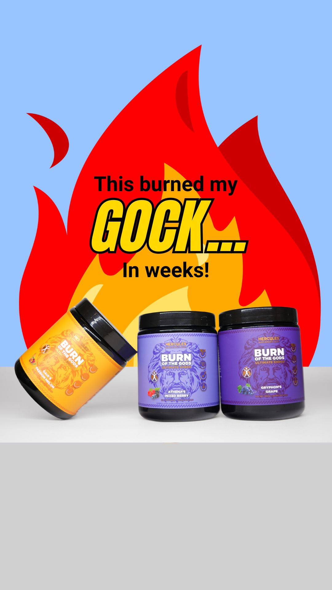 Hercules Supplements Aust Facebook ad
