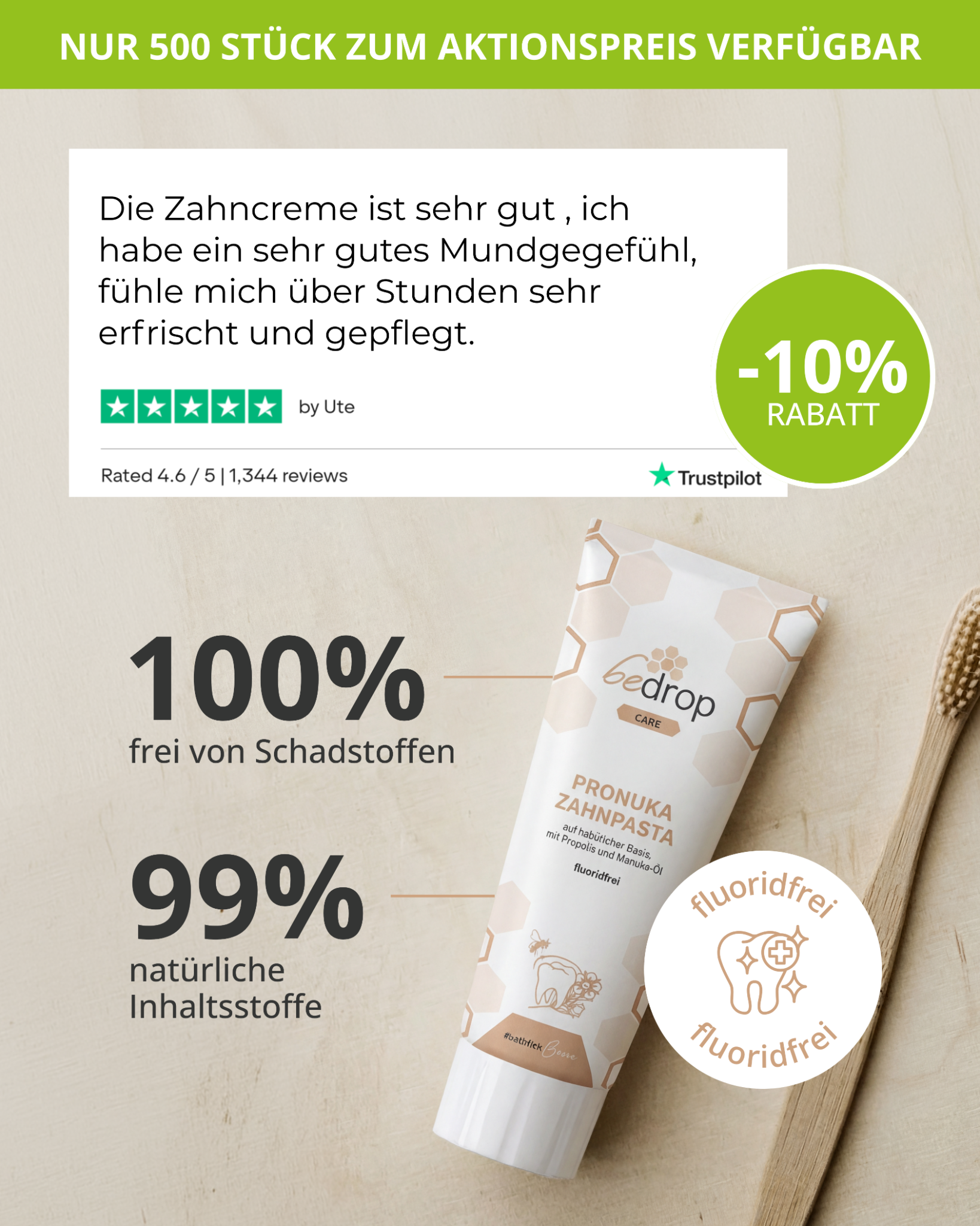 Bedrop #natürlichbiene Facebook ad