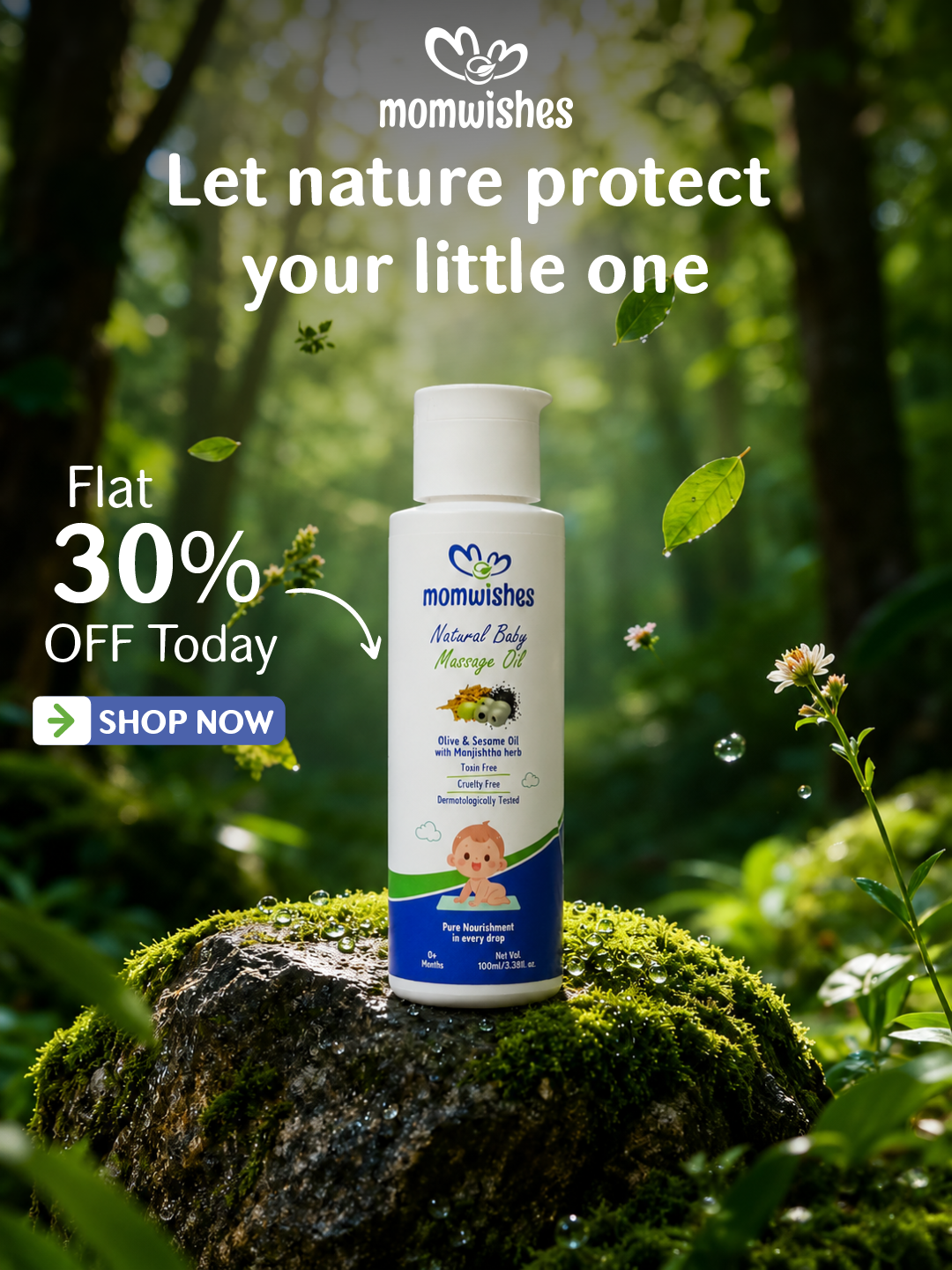 MomWishes Facebook ad: Get 30% OFF combo