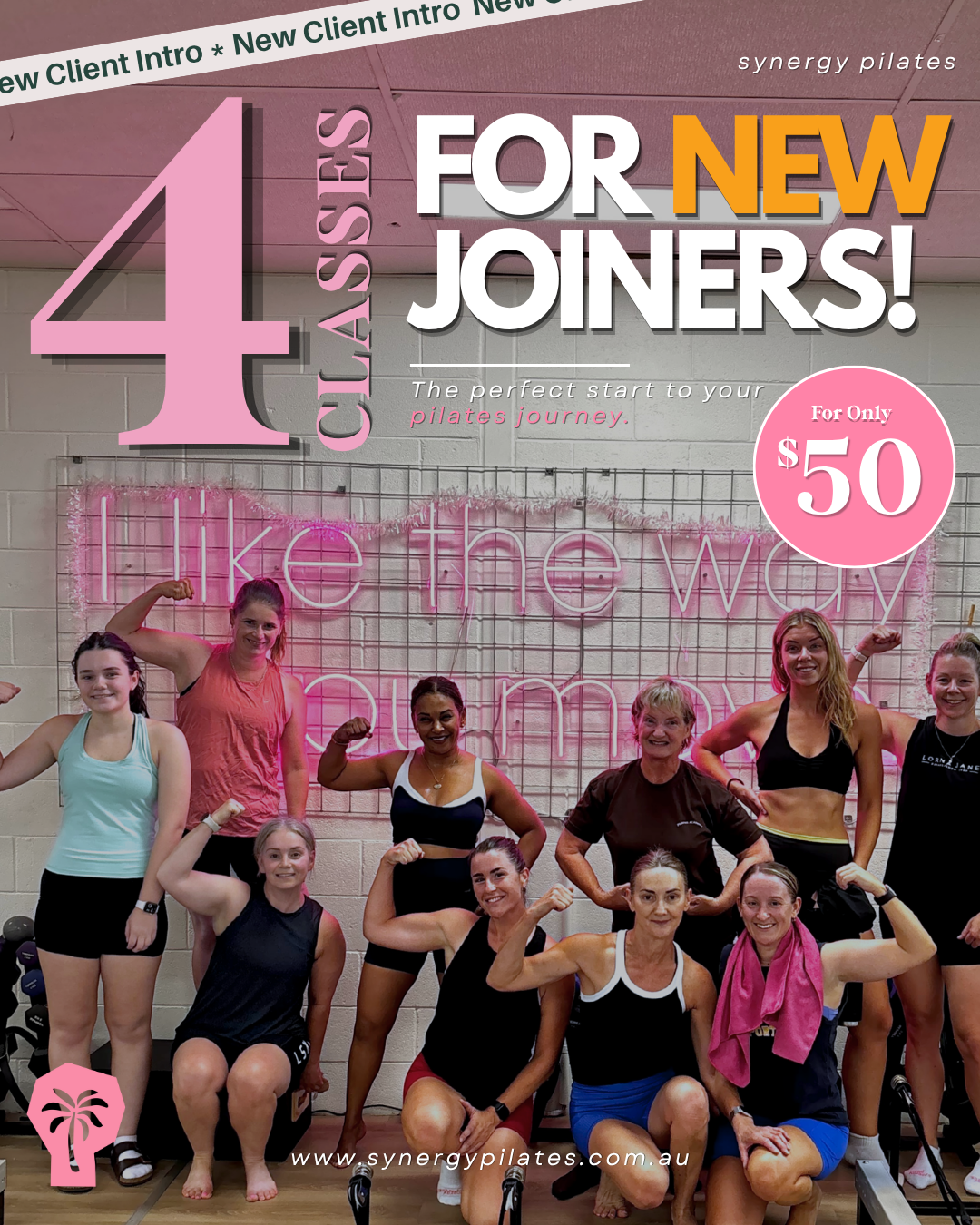 Synergy Pilates Echuca Facebook ad: 4 Classes $50