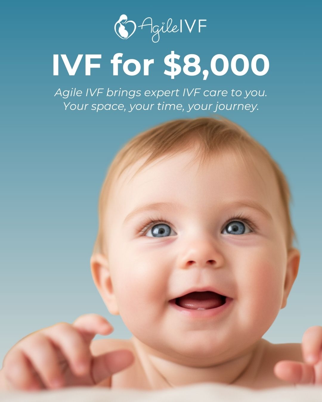 Agile IVF Facebook ad from Jul 8, 2026