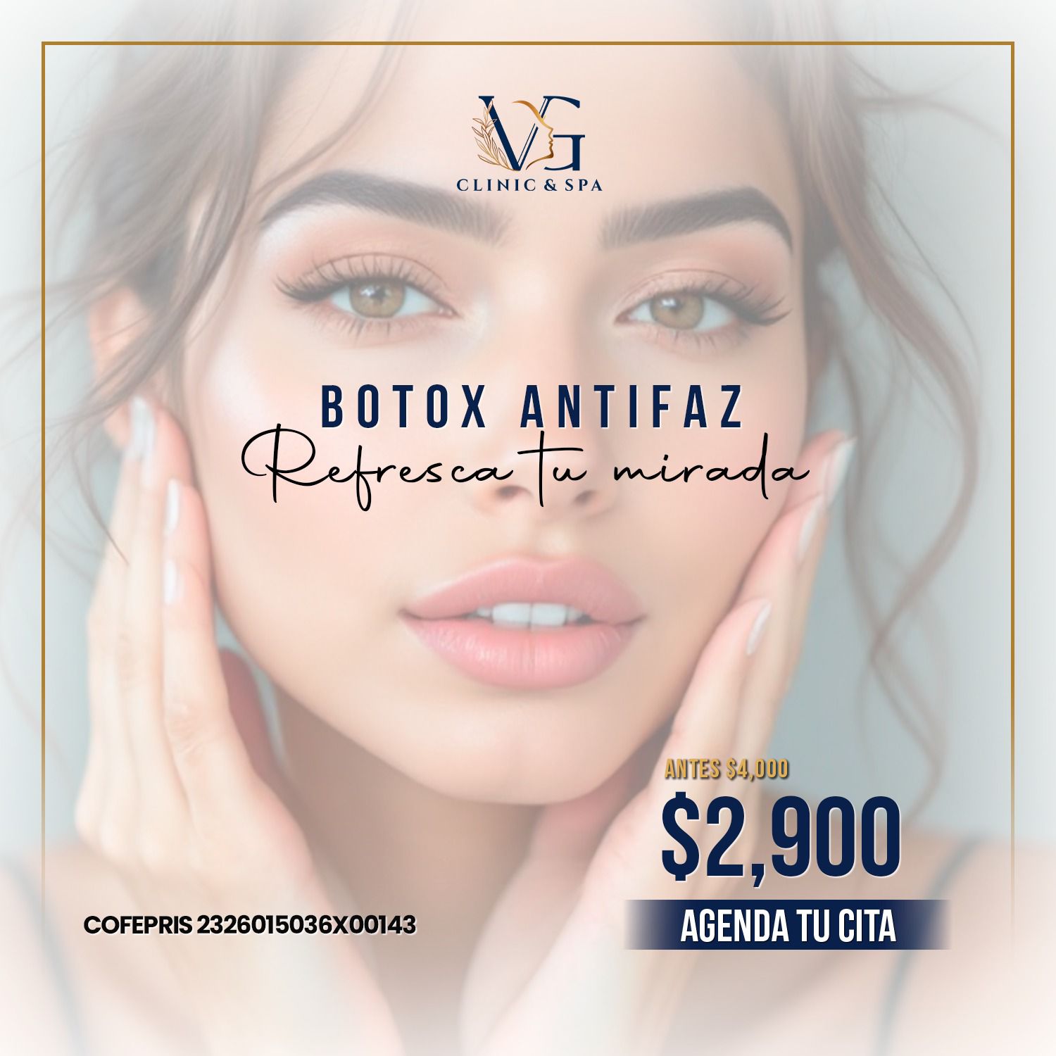 VG Clinic & Spa Facebook ad: Agenda tu cita hoy