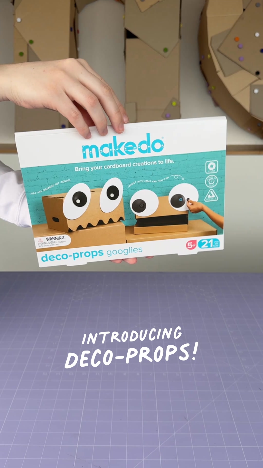 Makedo Facebook ad: Tools. For Kids. For Cardboard