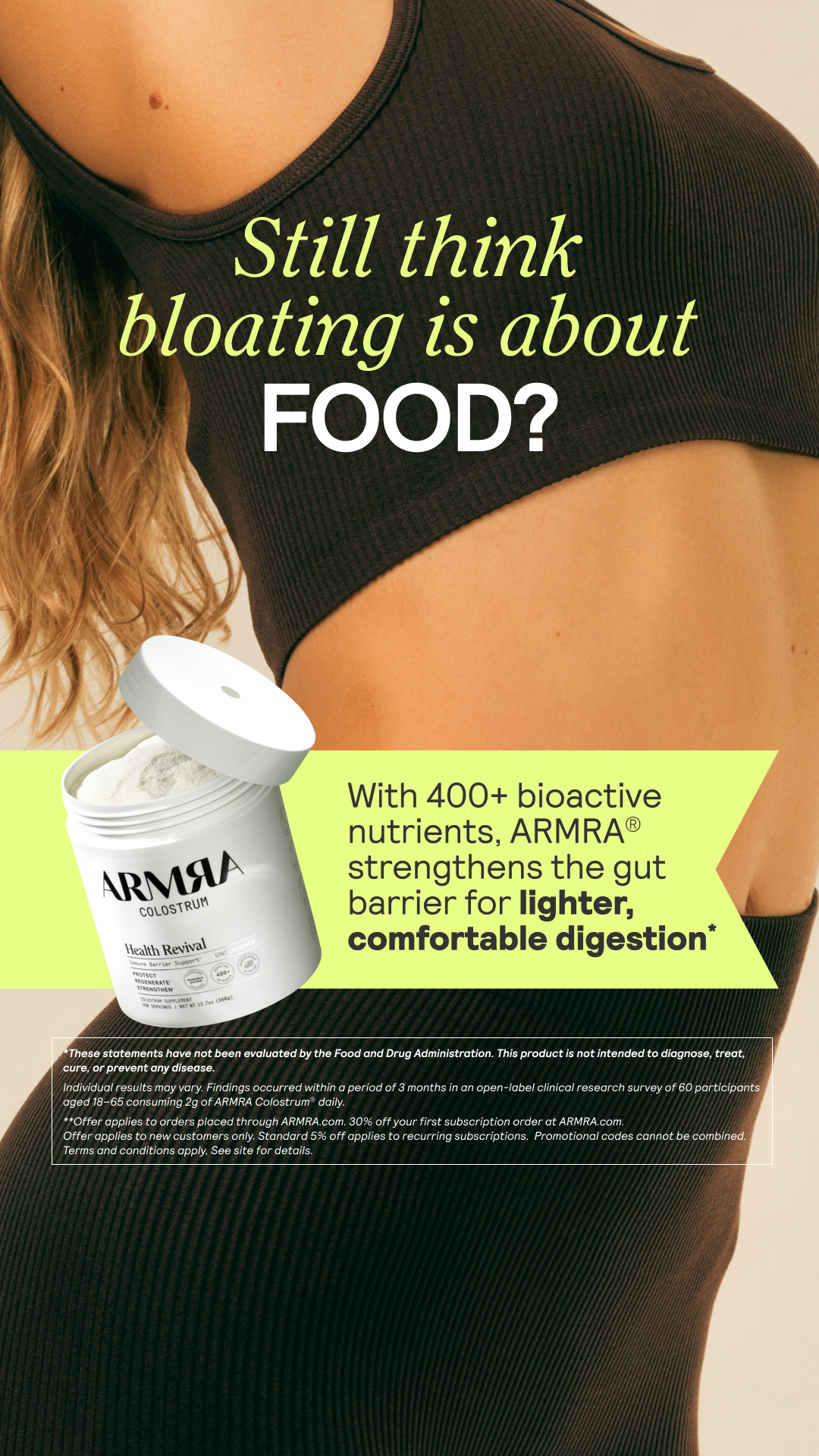 ARMRA Facebook ad