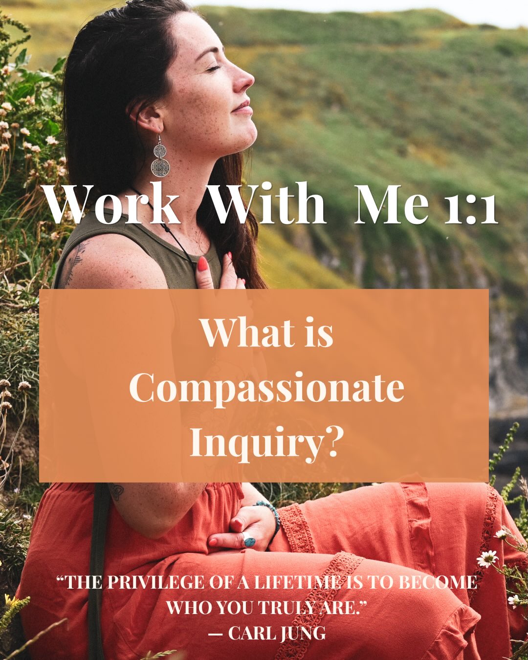 Mind Body Breath Healing Facebook ad: Compassionate Inquiry changed my life, and it can…