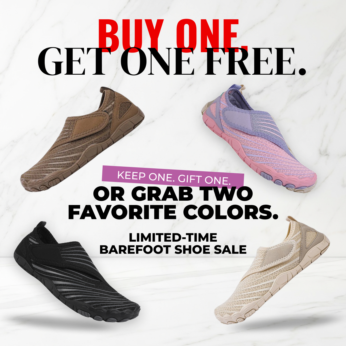 Voyabarefoot Facebook ad