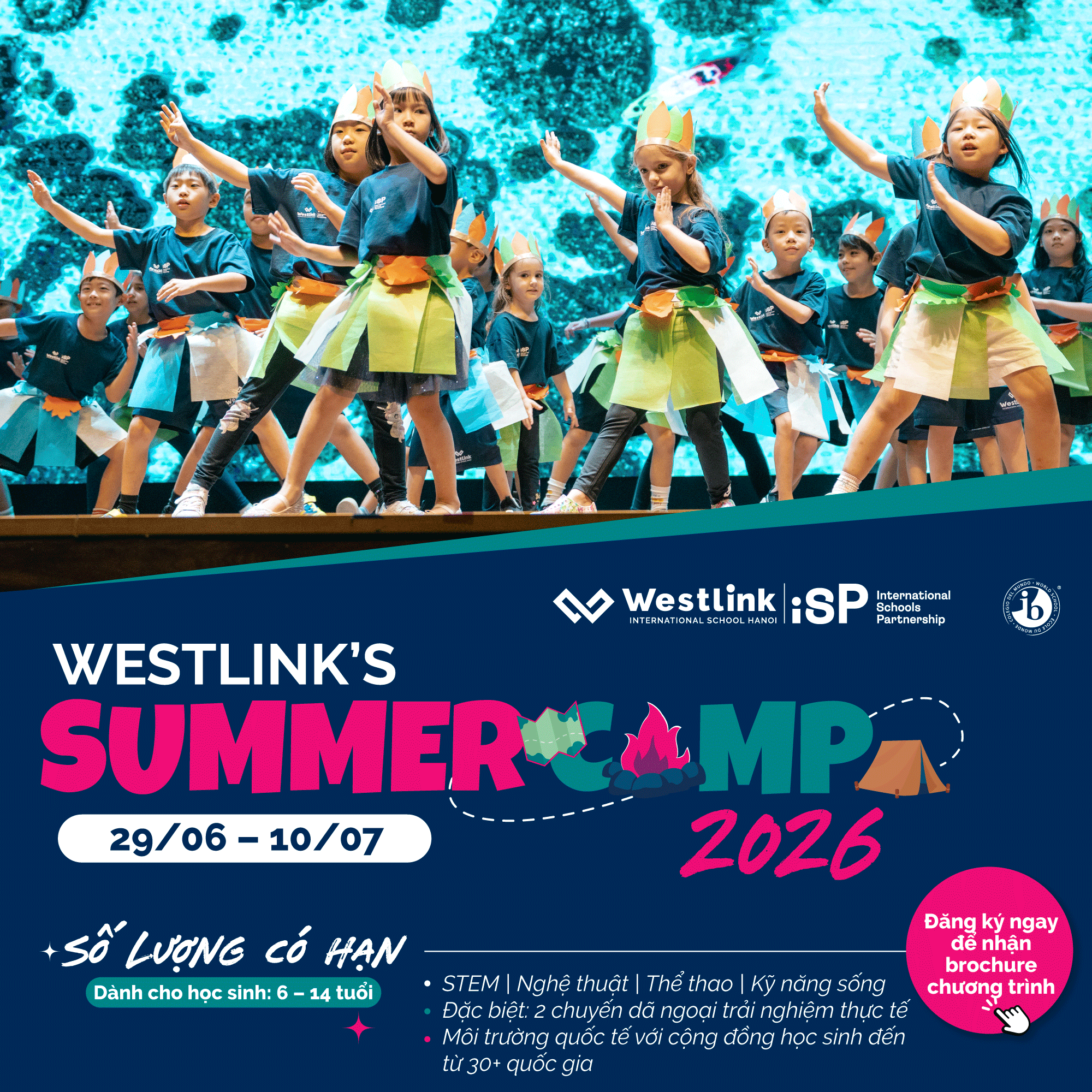 Westlink International School Hanoi Facebook ad: Xem chi tiết chương trình Trại hè 2026