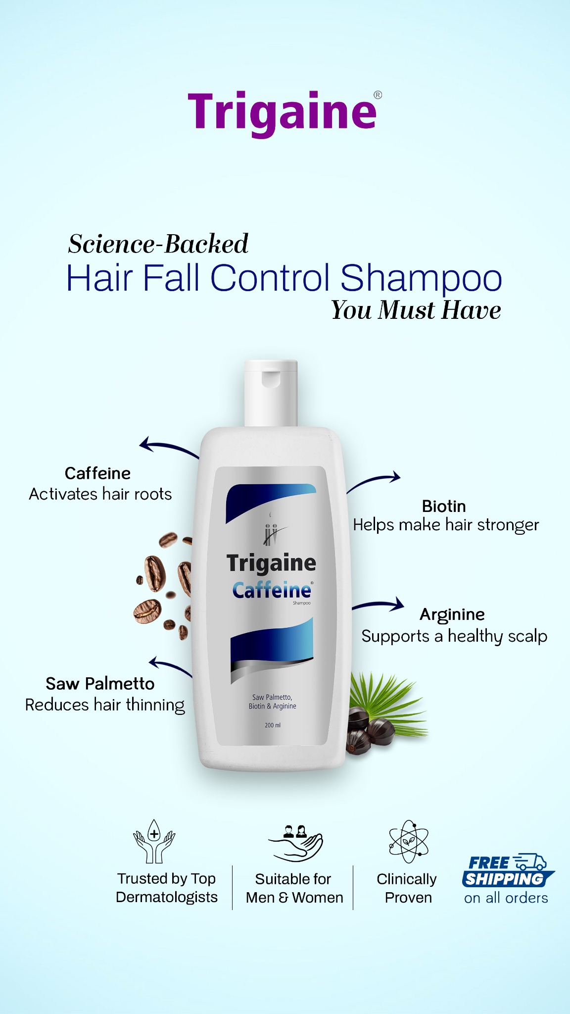 Trigaine By Apple Therapeutics Facebook ad: Trusted by Dermatologists
