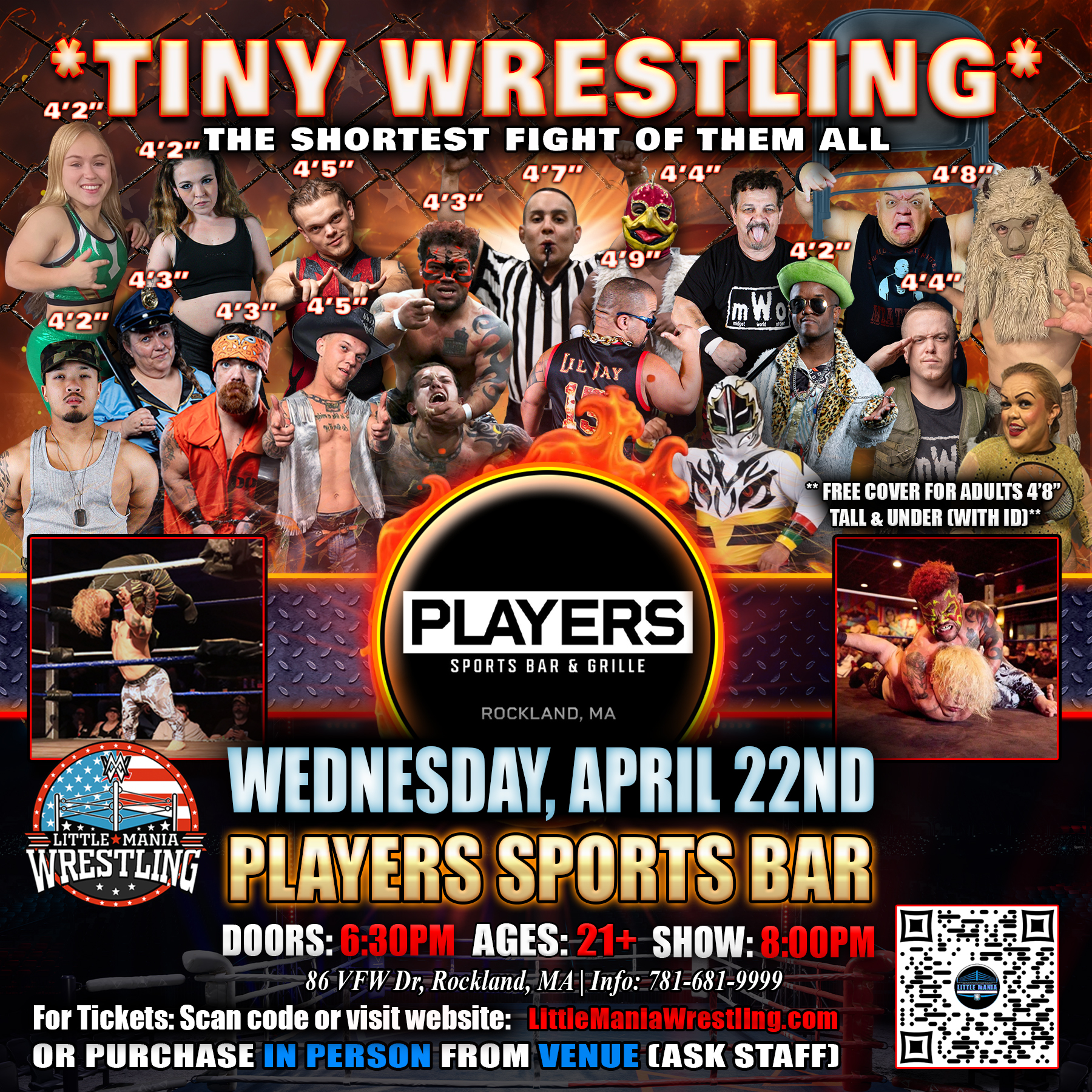 Little Mania Wrestling Facebook ad
