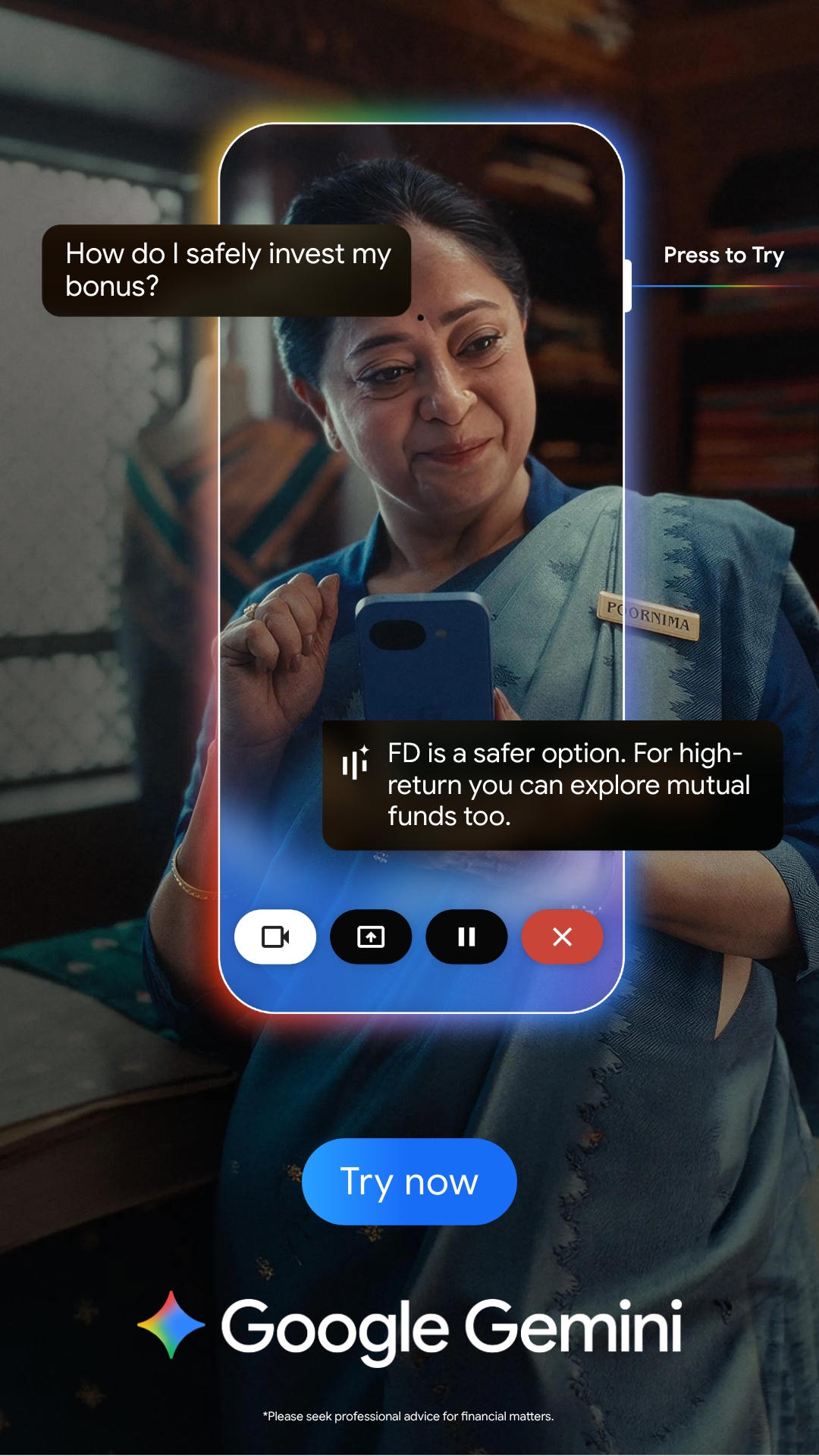 Google Facebook ad