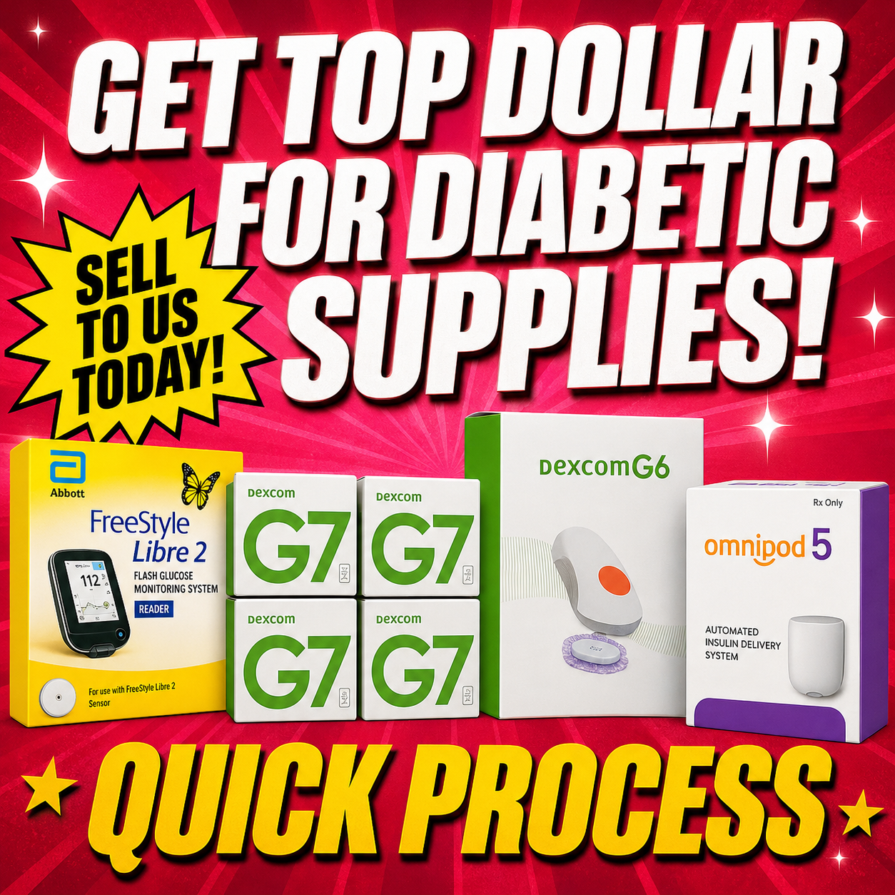 Chicago Cash for Diabetic Supplies Facebook ad