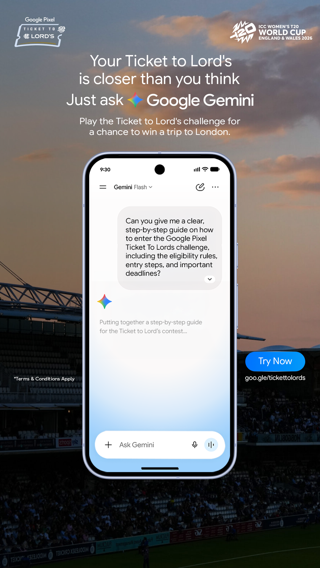 Google Facebook ad