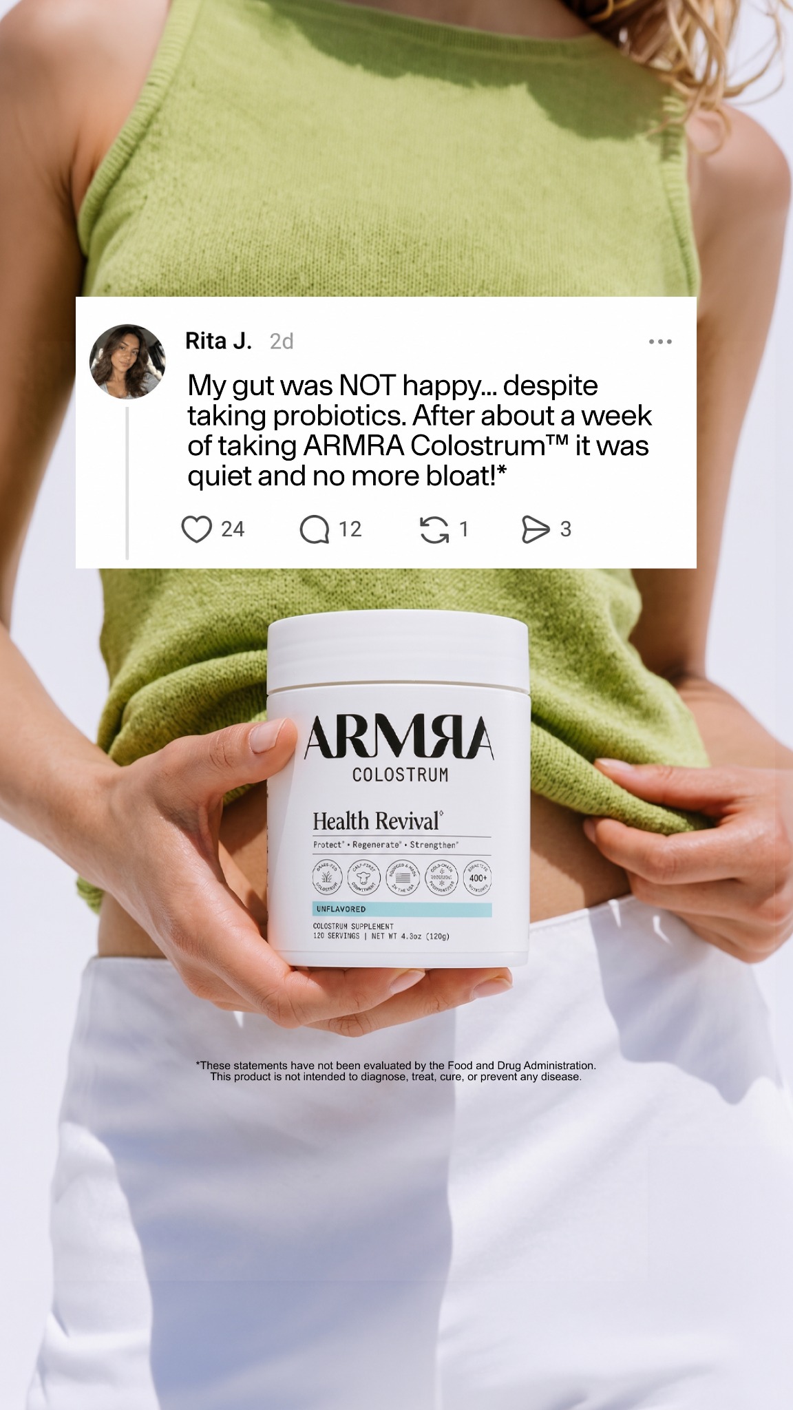 ARMRA Facebook ad