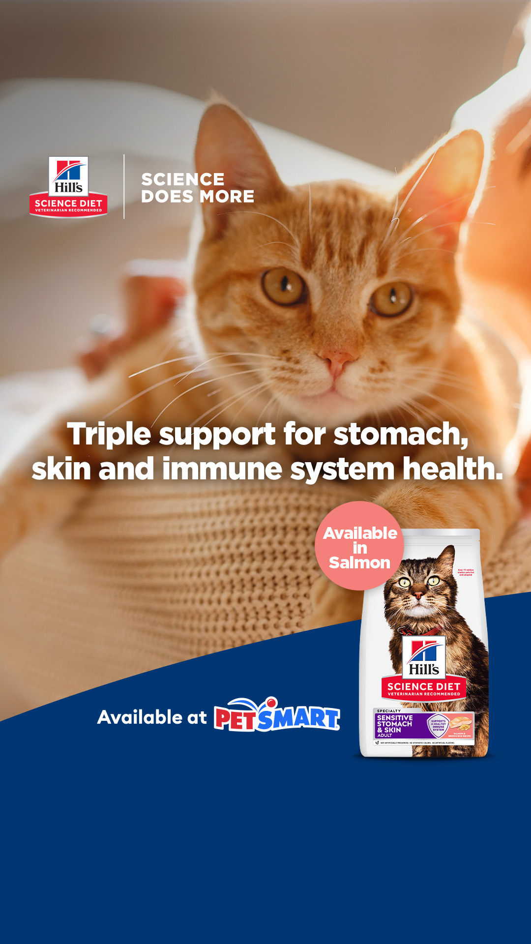 PetSmart Facebook ad: Sensitive Stomach & Skin