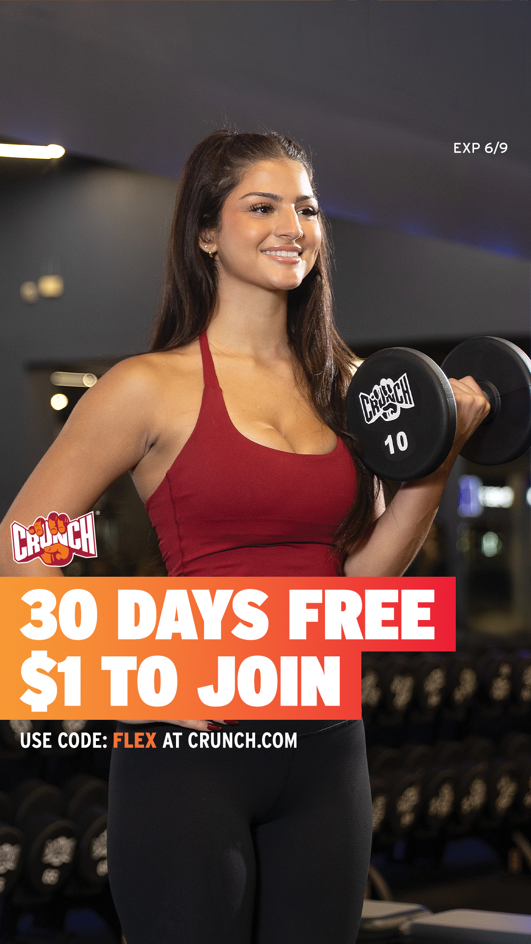 Crunch Fitness - Coral Ridge Facebook ad from Jun 1, 2026