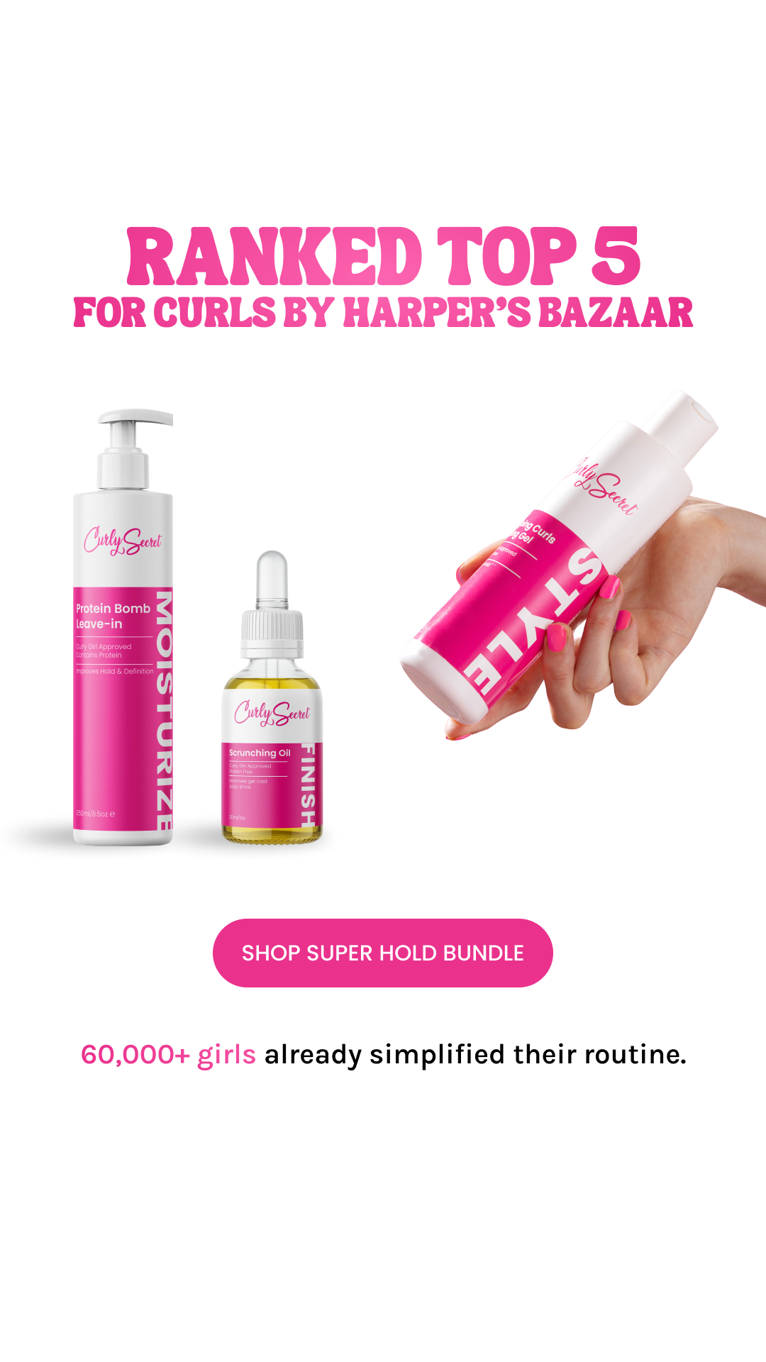 Curly Secret Facebook ad