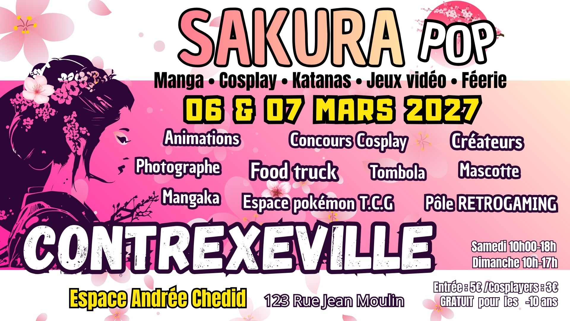Sakura POP Facebook ad: SAKURA POP - CONTREXEVILLE 06 & 07 MARS 2027
