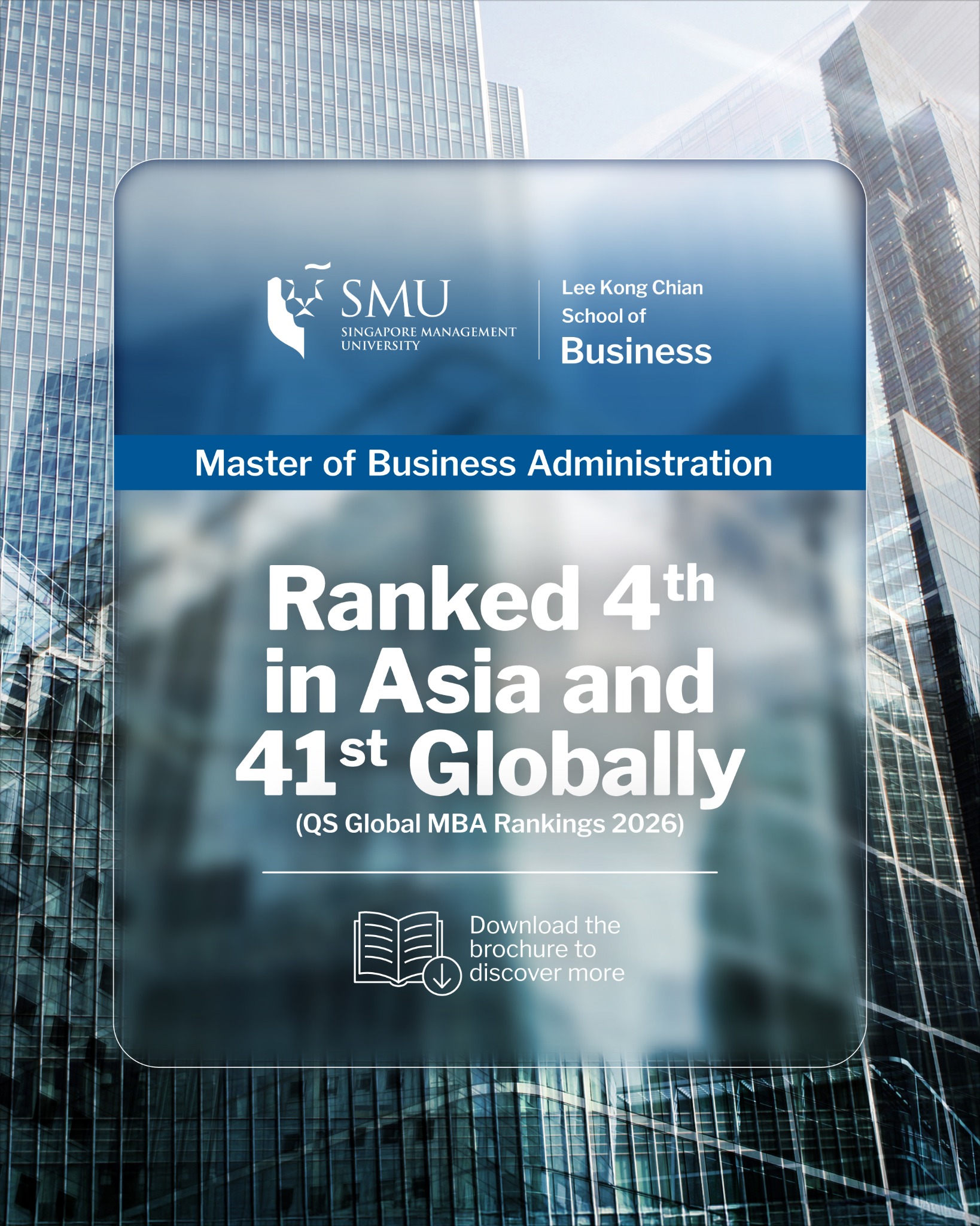 SMU Lee Kong Chian School of Business Facebook ad