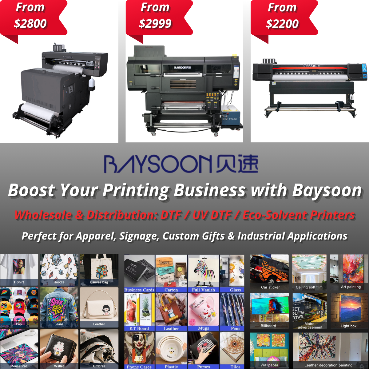 Baysoon Digital Technology Co.,Ltd Facebook ad: Baysoon Industrial Printers, DTF / UV DTF /…