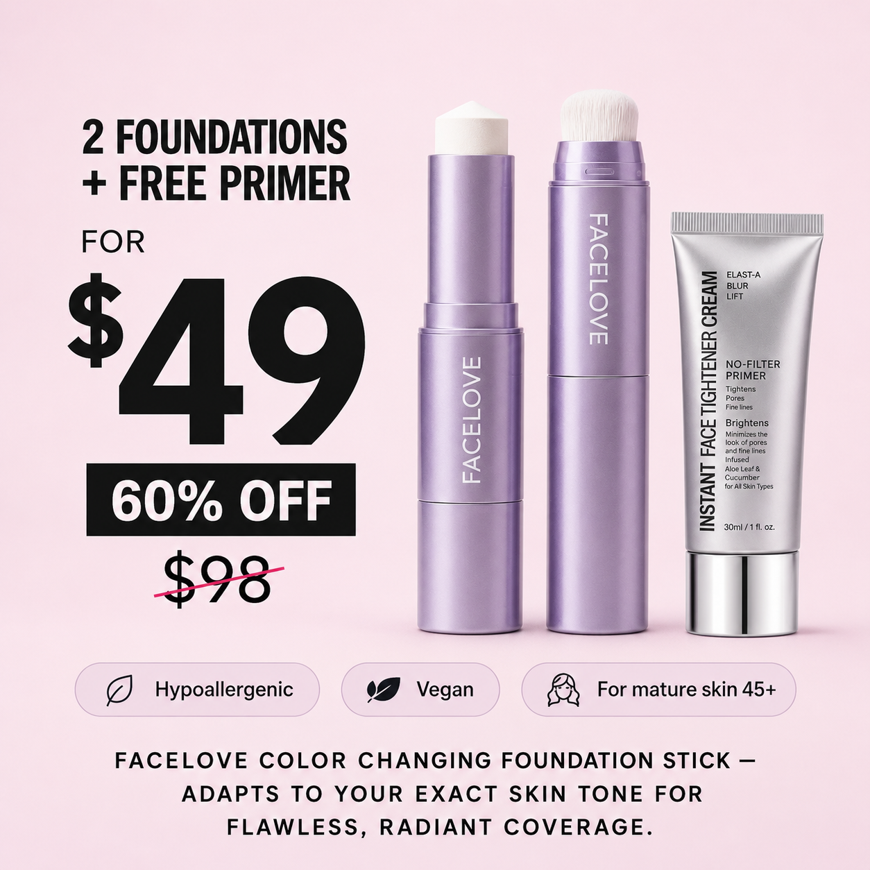 Facelove Cosmetics Facebook ad