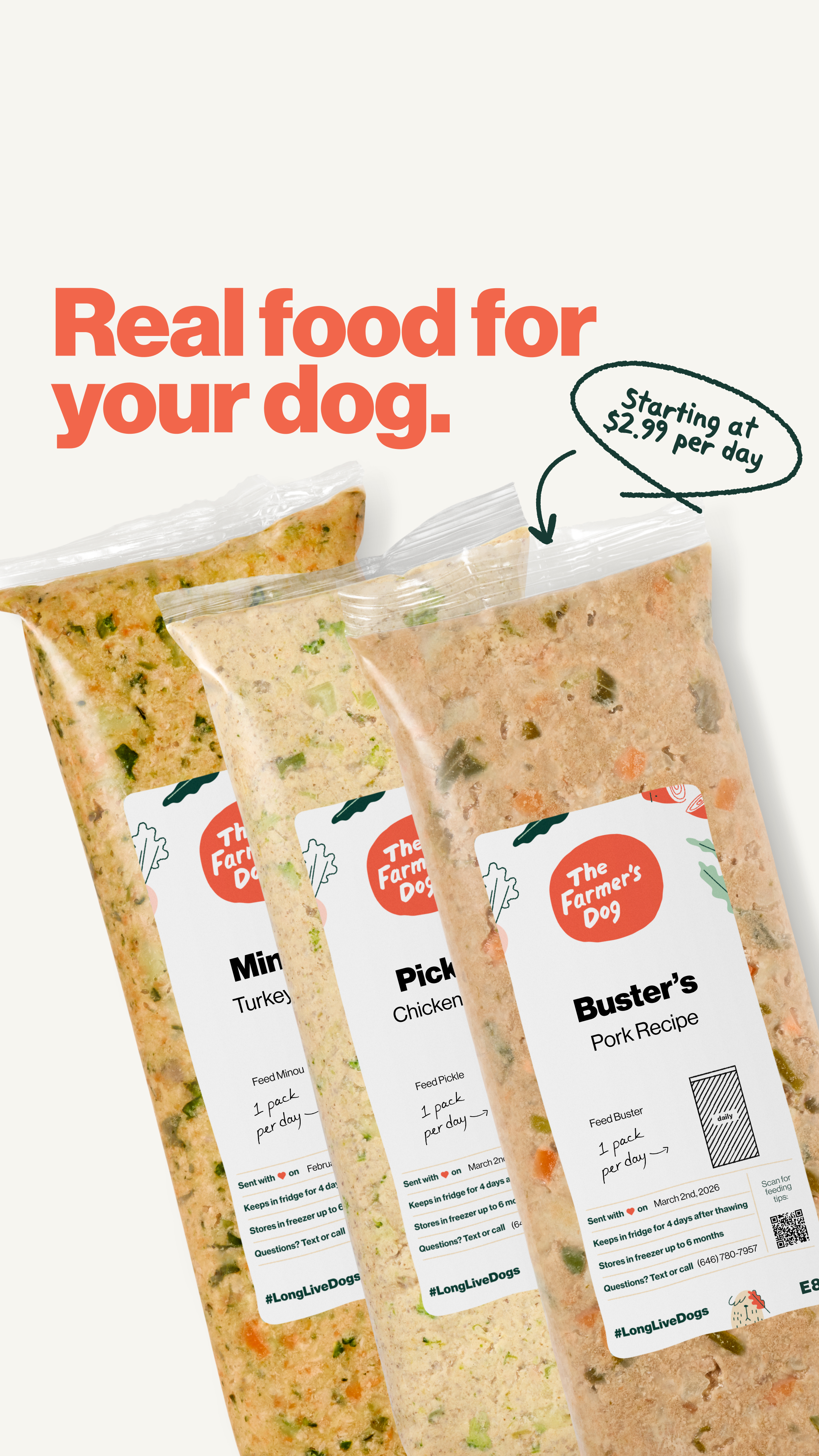The Farmer's Dog Facebook ad